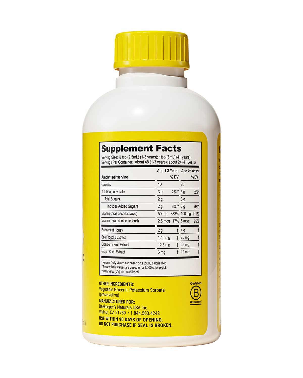 Foto 4 pulgar | Sirope Para La Tos Beekeeper's Naturals Propolis Honey Kids 120 Ml - Venta Internacional.