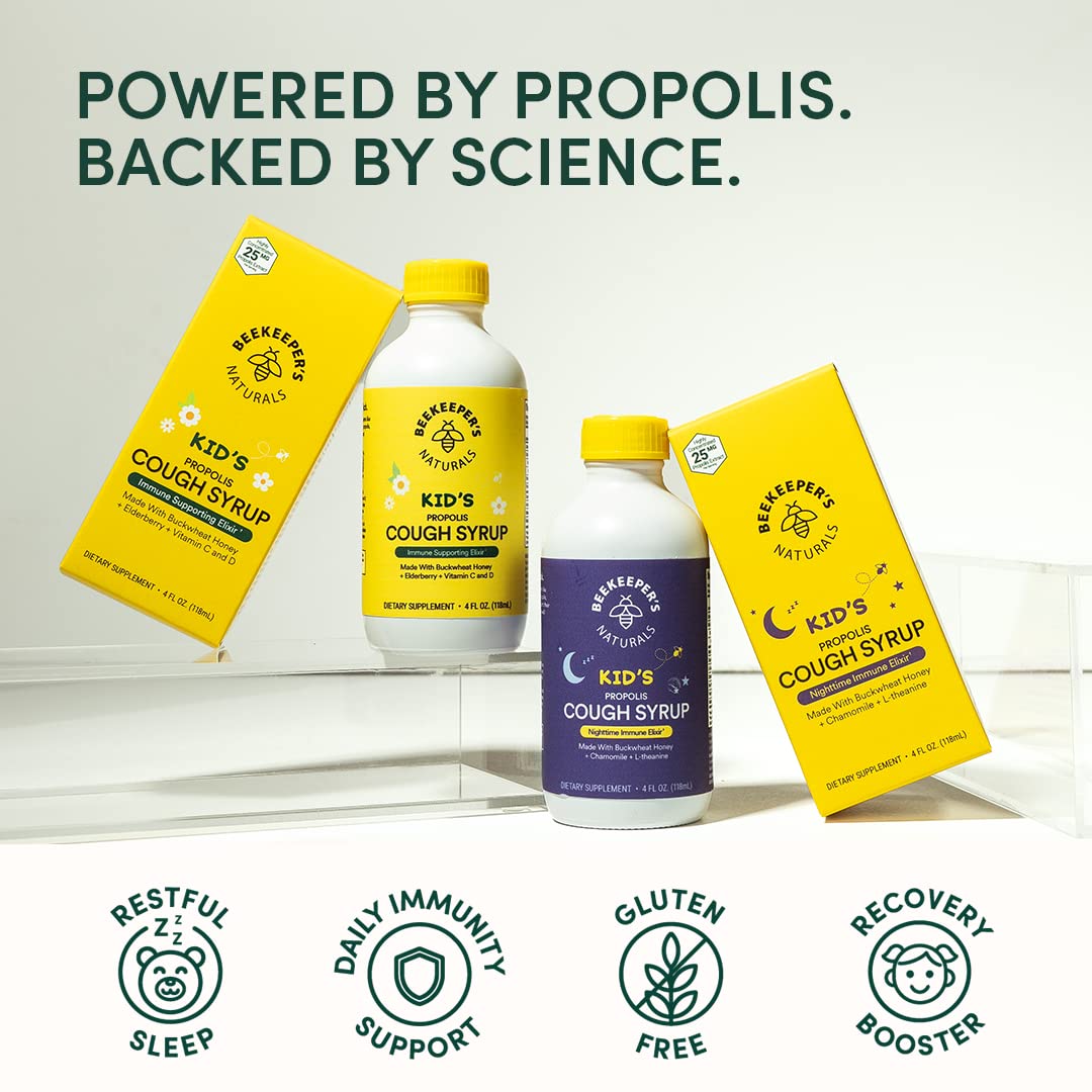 Foto 5 pulgar | Sirope Para La Tos Beekeeper's Naturals Propolis Honey Kids 120 Ml - Venta Internacional.