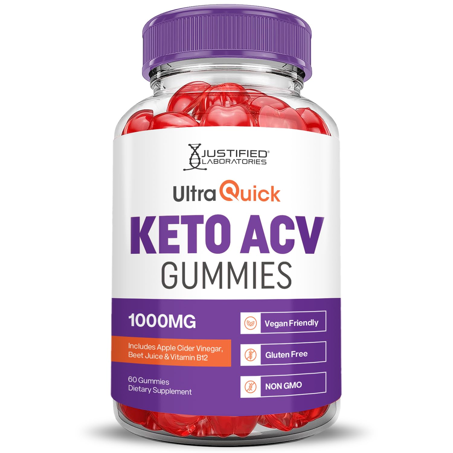 Foto 4 | Gomitas Ultra Quick Keto Acv De 1000 Mg De Vinagre De Sidra De Manzana (paquete De 3) - Venta Internacional.