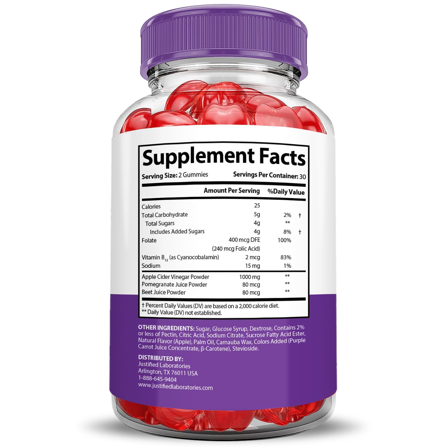Foto 6 pulgar | Gomitas Ultra Quick Keto Acv De 1000 Mg De Vinagre De Sidra De Manzana (paquete De 3) - Venta Internacional.