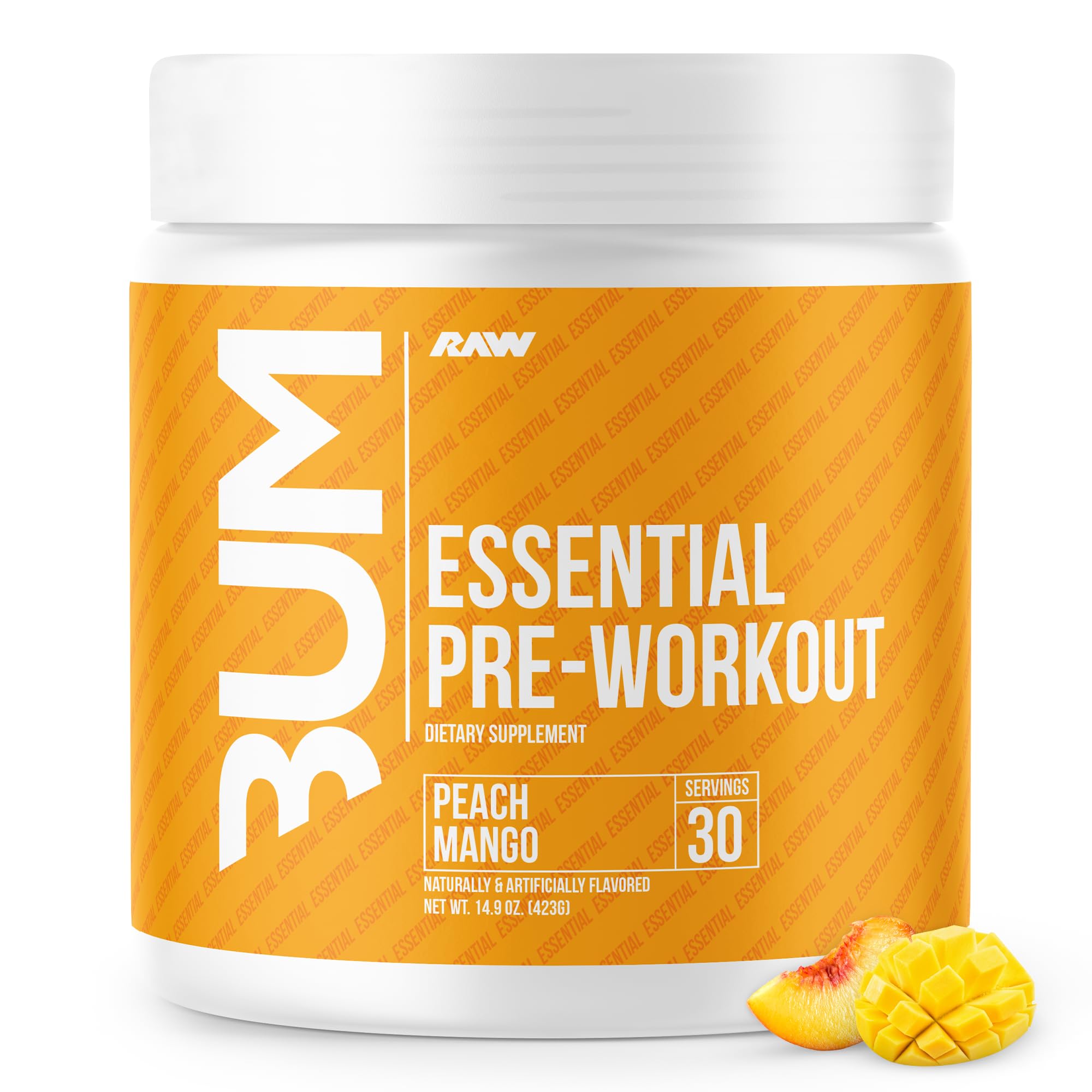 Foto 2 pulgar | Polvo De Preentrenamiento Raw Essential Pre Chris Bumstead Peach Mango - Venta Internacional.