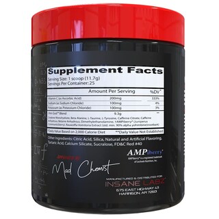 Foto 2 | Ponche De Frutas De Alta Estimulación «i Am God» De Insane Labz Antes Del Entrenamiento, 25 Porciones - Venta Int