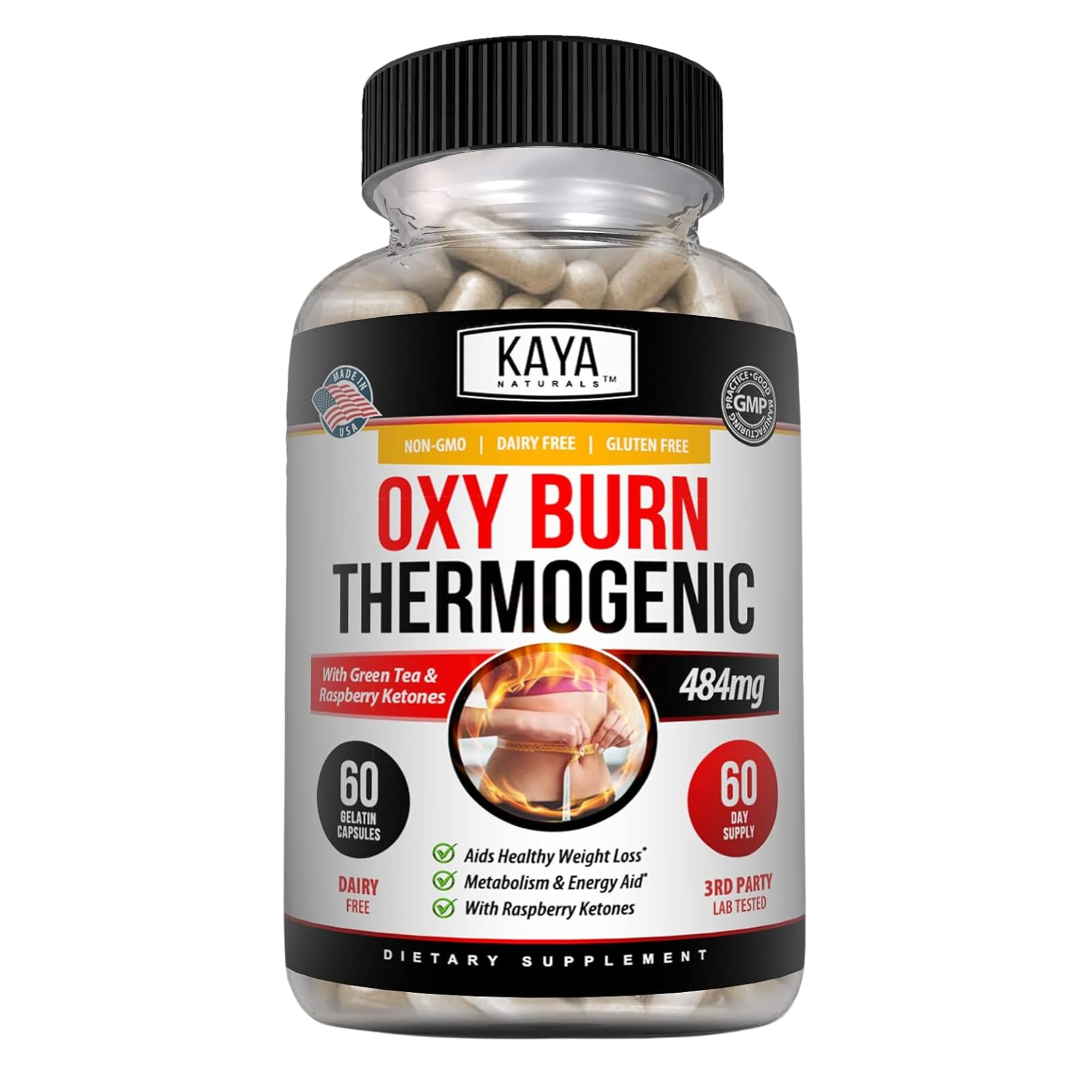 Foto 2 pulgar | Supreme Fat Burner Kaya Naturals Oxy Burn 60 Píldoras - Venta Internacional.