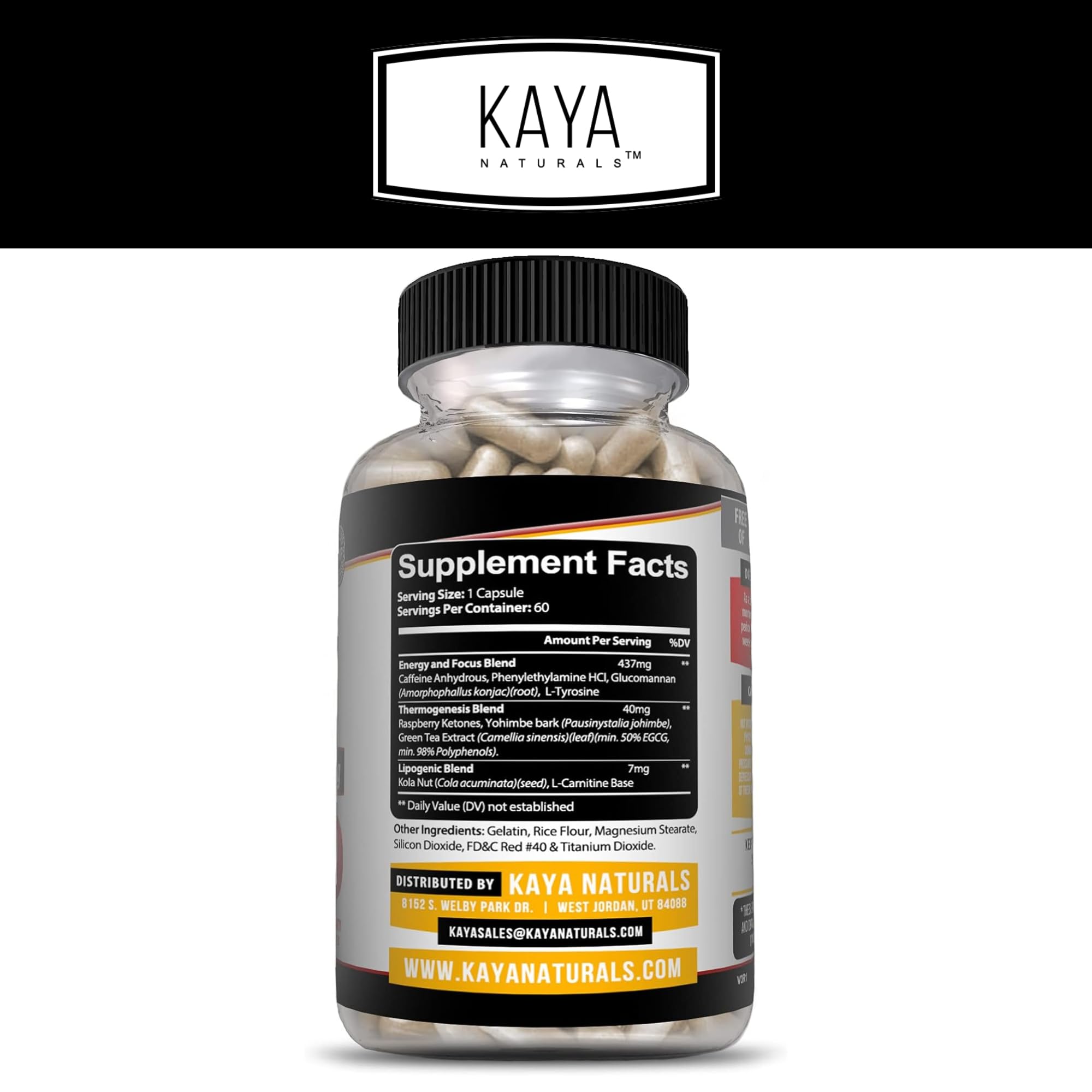 Foto 3 pulgar | Supreme Fat Burner Kaya Naturals Oxy Burn 60 Píldoras - Venta Internacional.
