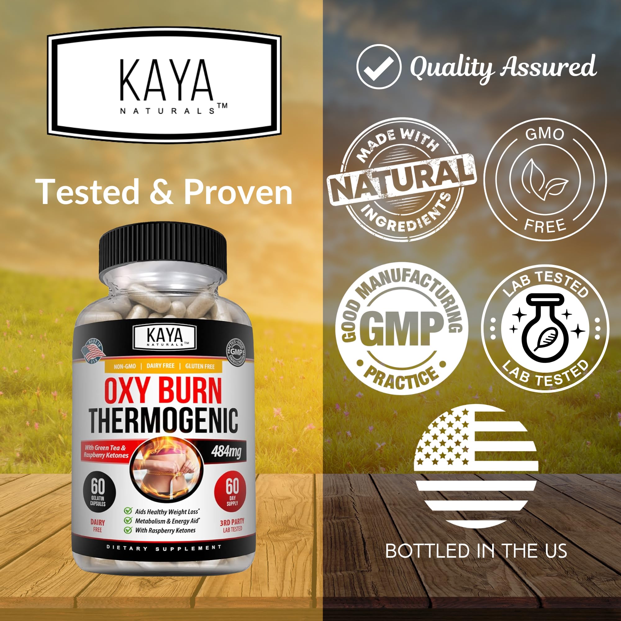 Foto 4 | Supreme Fat Burner Kaya Naturals Oxy Burn 60 Píldoras - Venta Internacional.