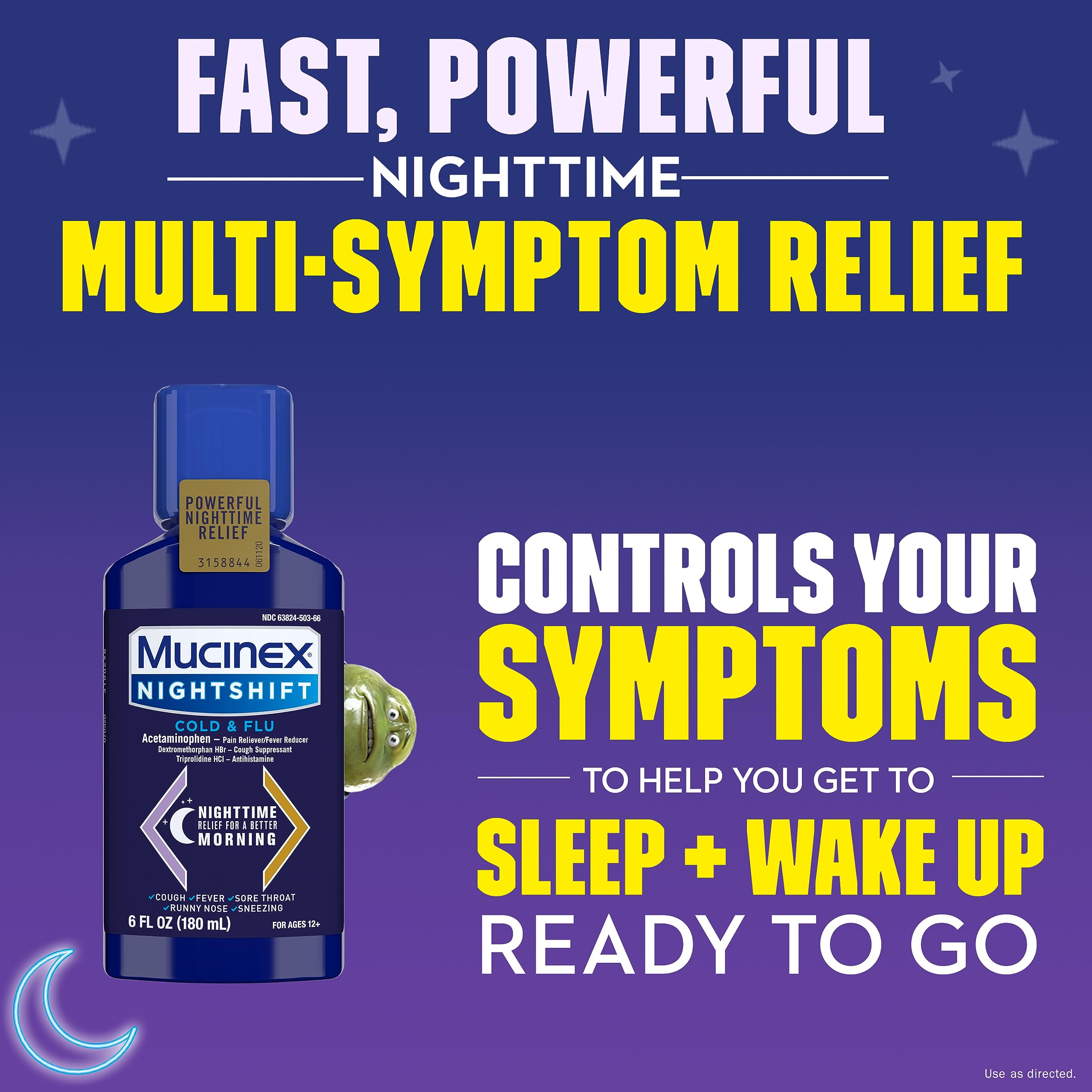 Foto 7 pulgar | Líquido Medicine Mucinex Nightshift Para Resfríos Y Gripe, 177 Ml, Paquete De 1 - Venta Internacional.