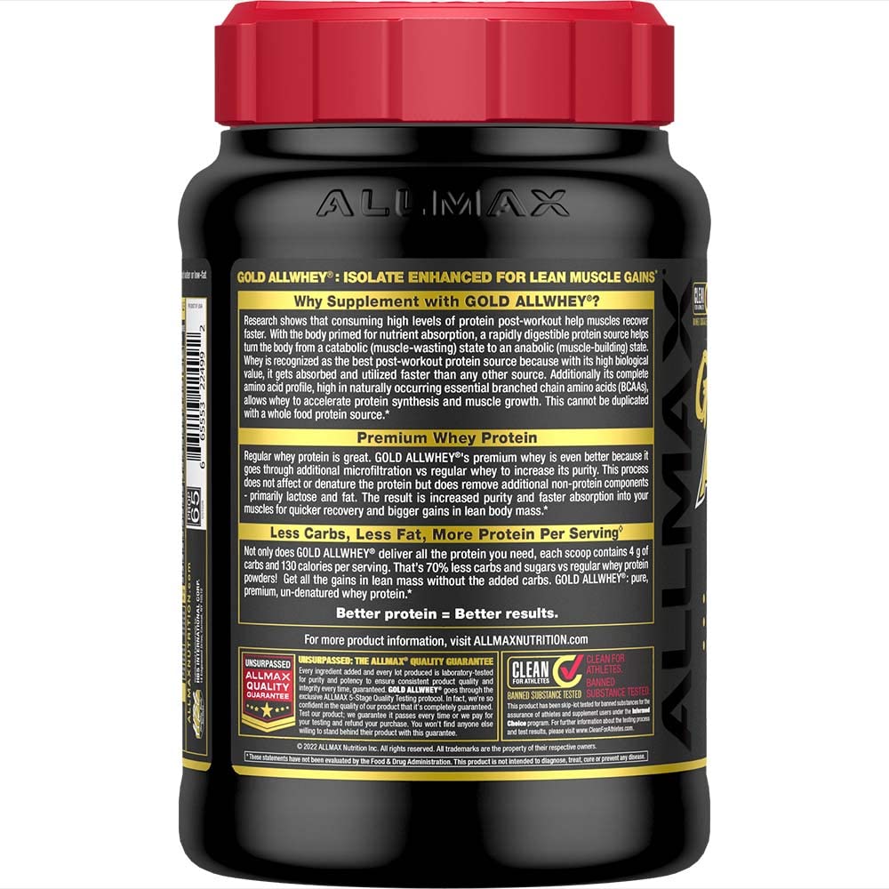 Foto 3 pulgar | Proteína En Polvo Allmax Nutrition Gold Allwhey 2 Kg - Venta Internacional.