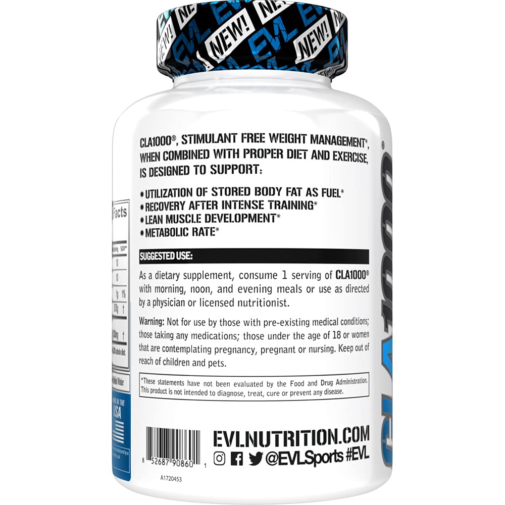 Foto 5 pulgar | Ácido Linoleico Conjugado Cla Pills Evlution 1000 Mg X 90 - Venta Internacional.