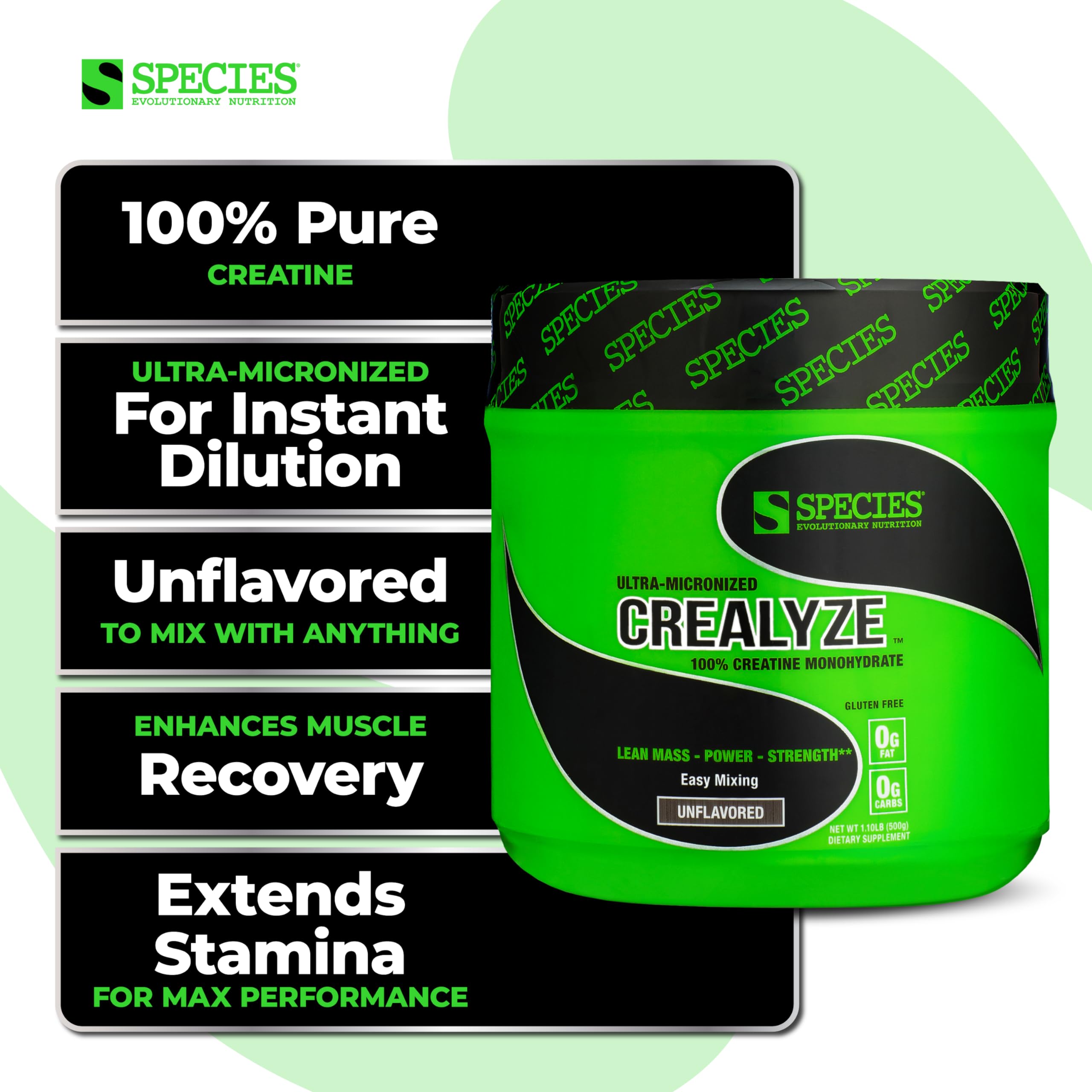 Foto 3 pulgar | Suplemento Species Nutrition Crealyze Con Monohidrato De Creatina - Venta Internacional.