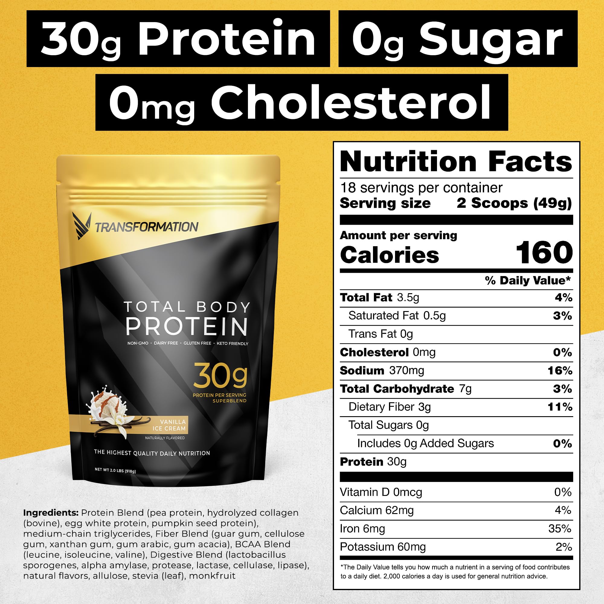 Foto 3 pulgar | Mezcla De Proteínas Spr Body Transformation Con Colágeno Y Probióticos - Venta Internacional.