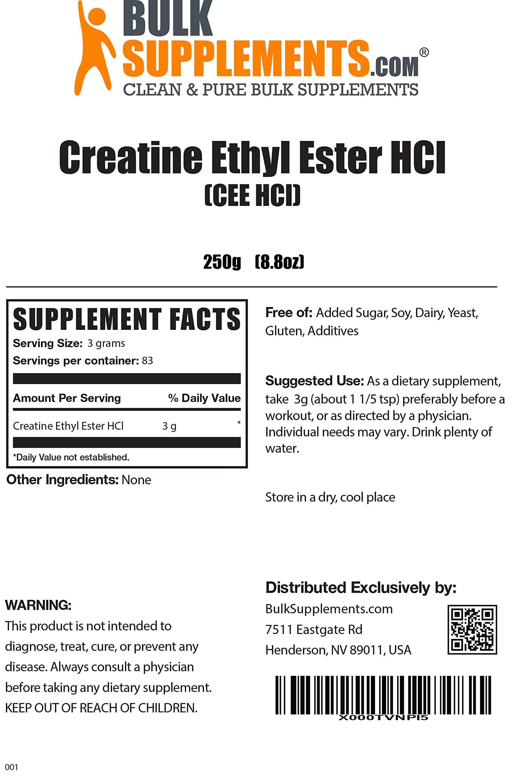 Foto 3 pulgar | Suplementos A Granel De Éster Etílico De Creatina Hcl, 250 G - Venta Internacional.