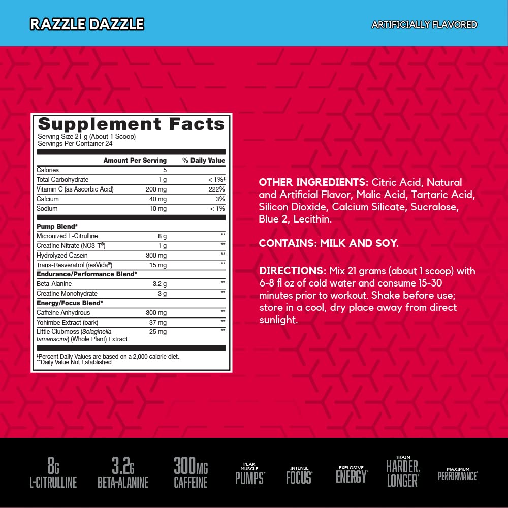 Foto 3 pulgar | Polvo Para Antes Del Entrenamiento Bsn N.o.-xplode, Vaso Con L-citrulina, 8 G - Venta Internacional.