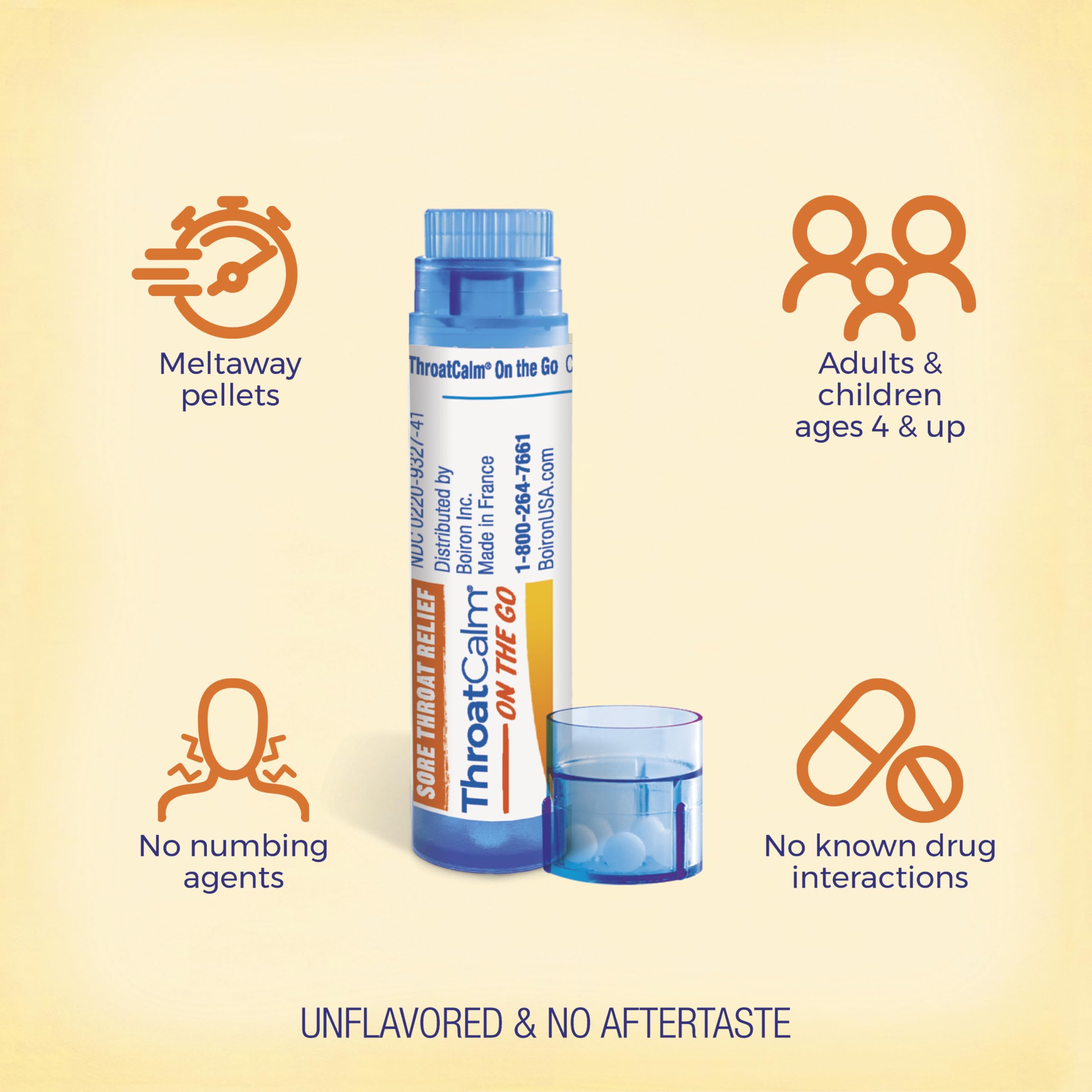 Foto 4 pulgar | Boiron Para Aliviar El Dolor De Garganta Throatcalm On The Go, 2 X 160 Pastillas - Venta Internacional.