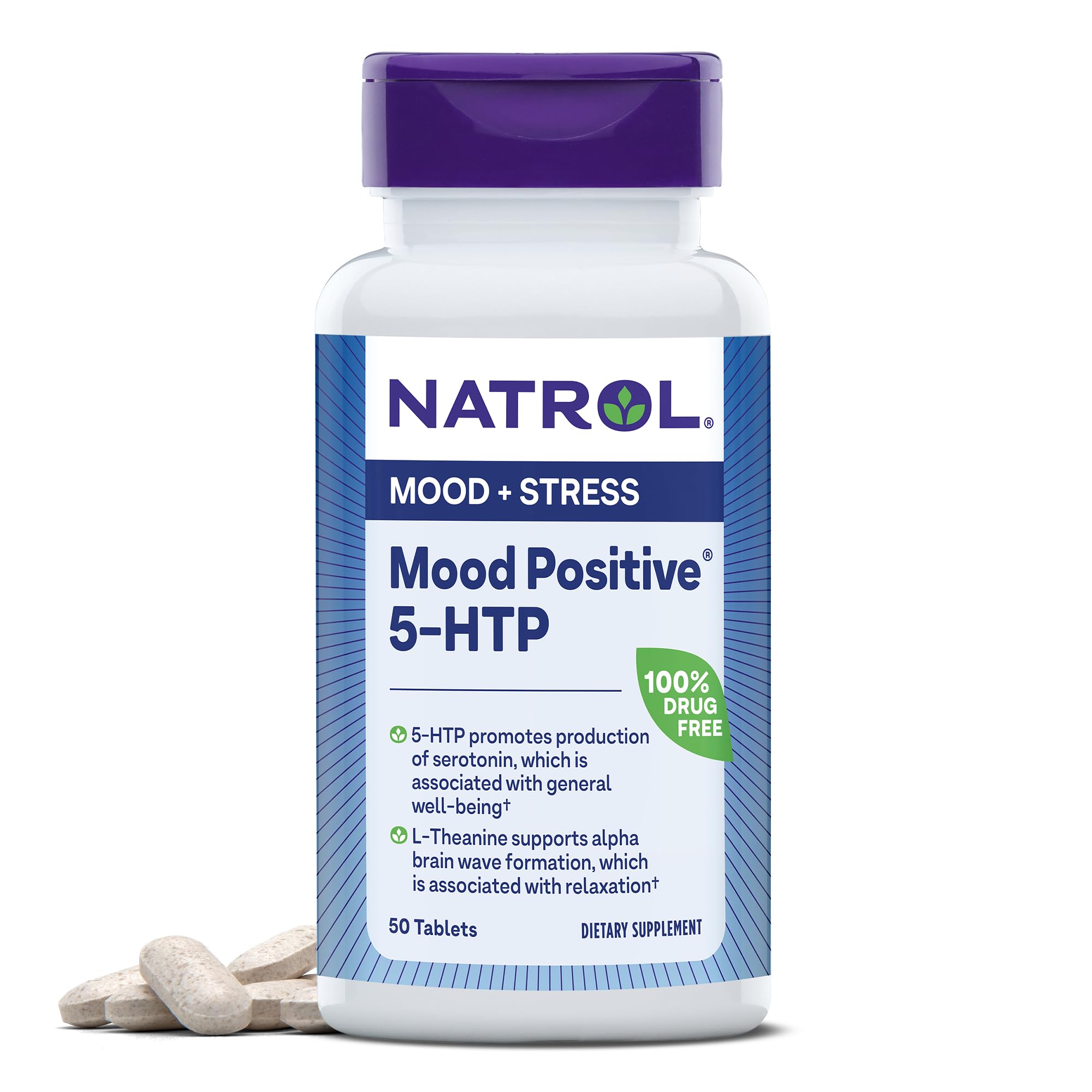 Foto 2 pulgar | Suplemento Natrol Mood Positive 5-htp 50 Mg 50 Comprimidos - Venta Internacional.