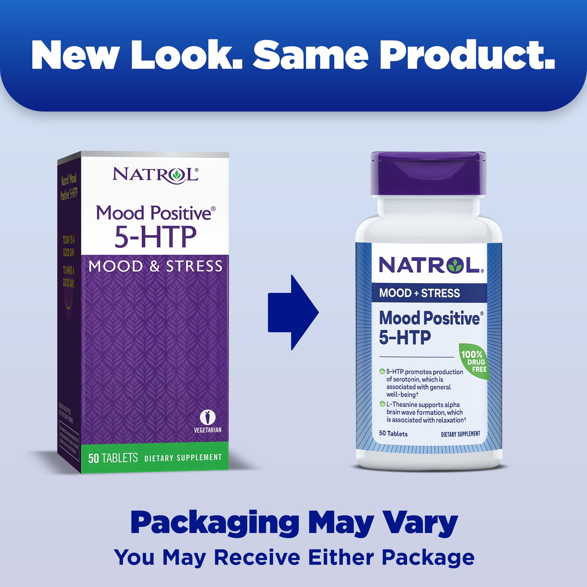 Foto 3 pulgar | Suplemento Natrol Mood Positive 5-htp 50 Mg 50 Comprimidos - Venta Internacional.