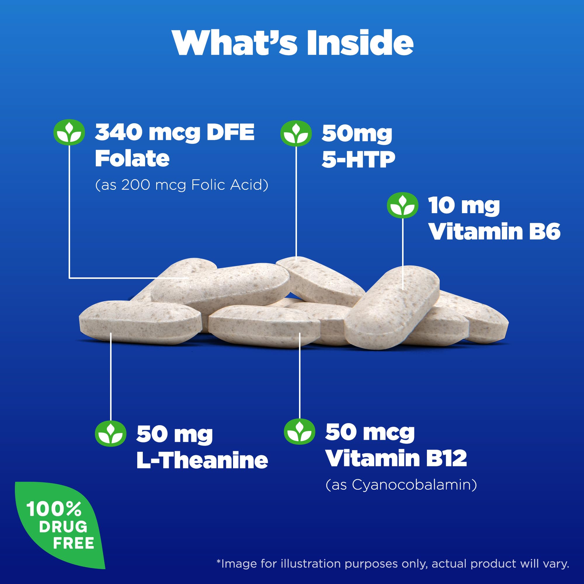 Foto 4 pulgar | Suplemento Natrol Mood Positive 5-htp 50 Mg 50 Comprimidos - Venta Internacional.