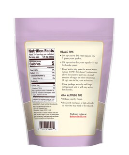 Foto 2 | Yeast Bob's Red Mill Active Dry, Sin Gluten, 240 Ml - Venta Internacional.