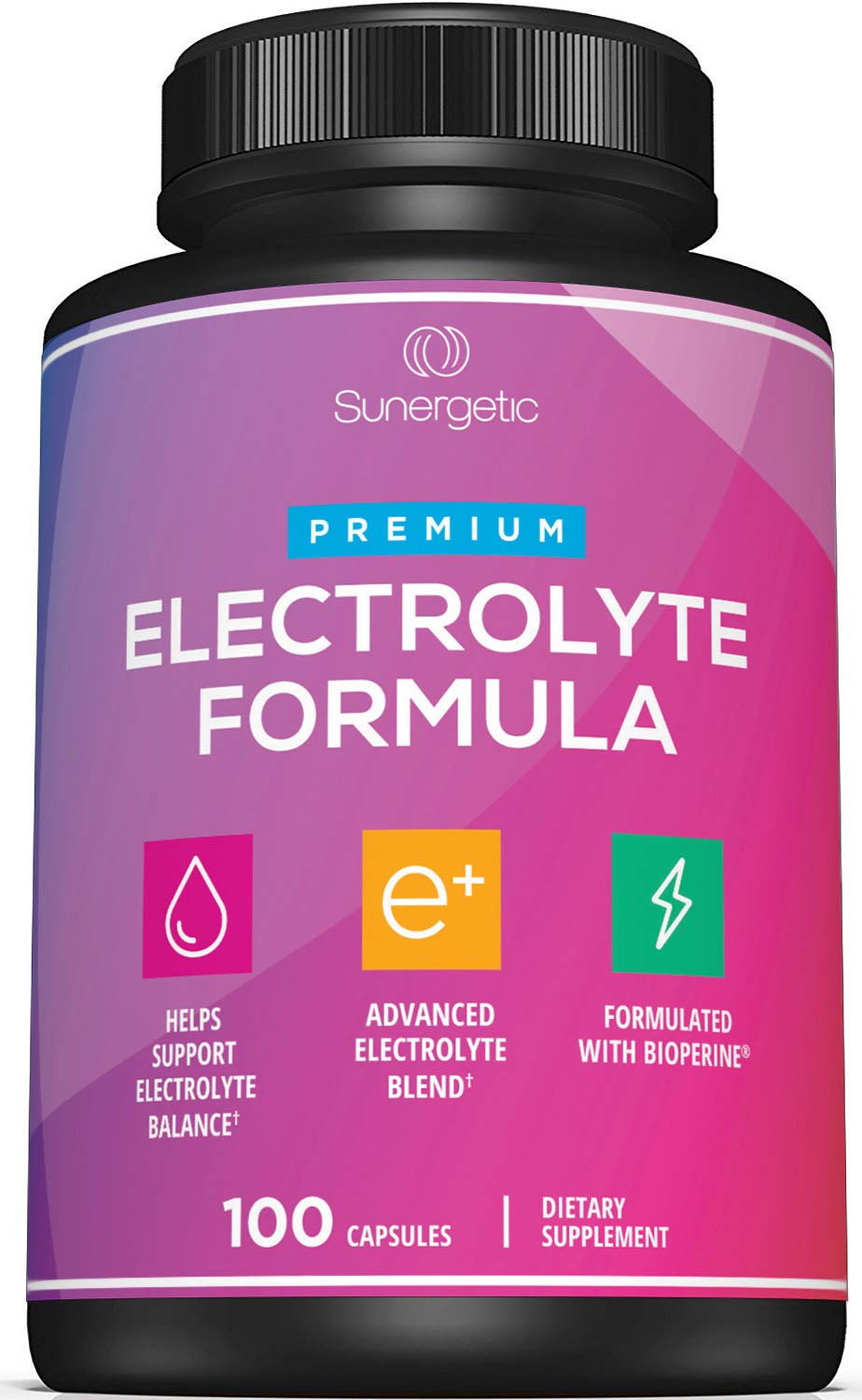 Foto 1 | Cápsulas Electrolíticas Sunergetic Premium 100 Cápsulas - Venta Internacional.
