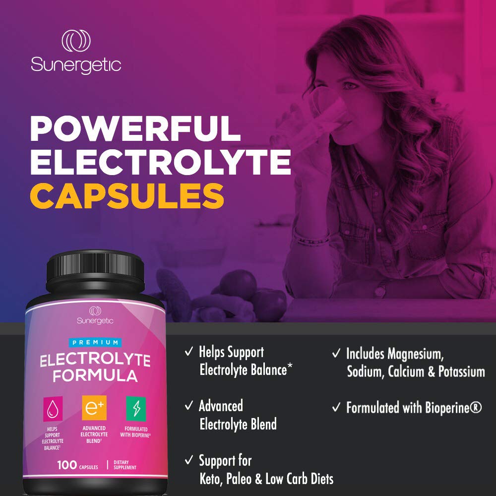 Foto 4 | Cápsulas Electrolíticas Sunergetic Premium 100 Cápsulas - Venta Internacional.