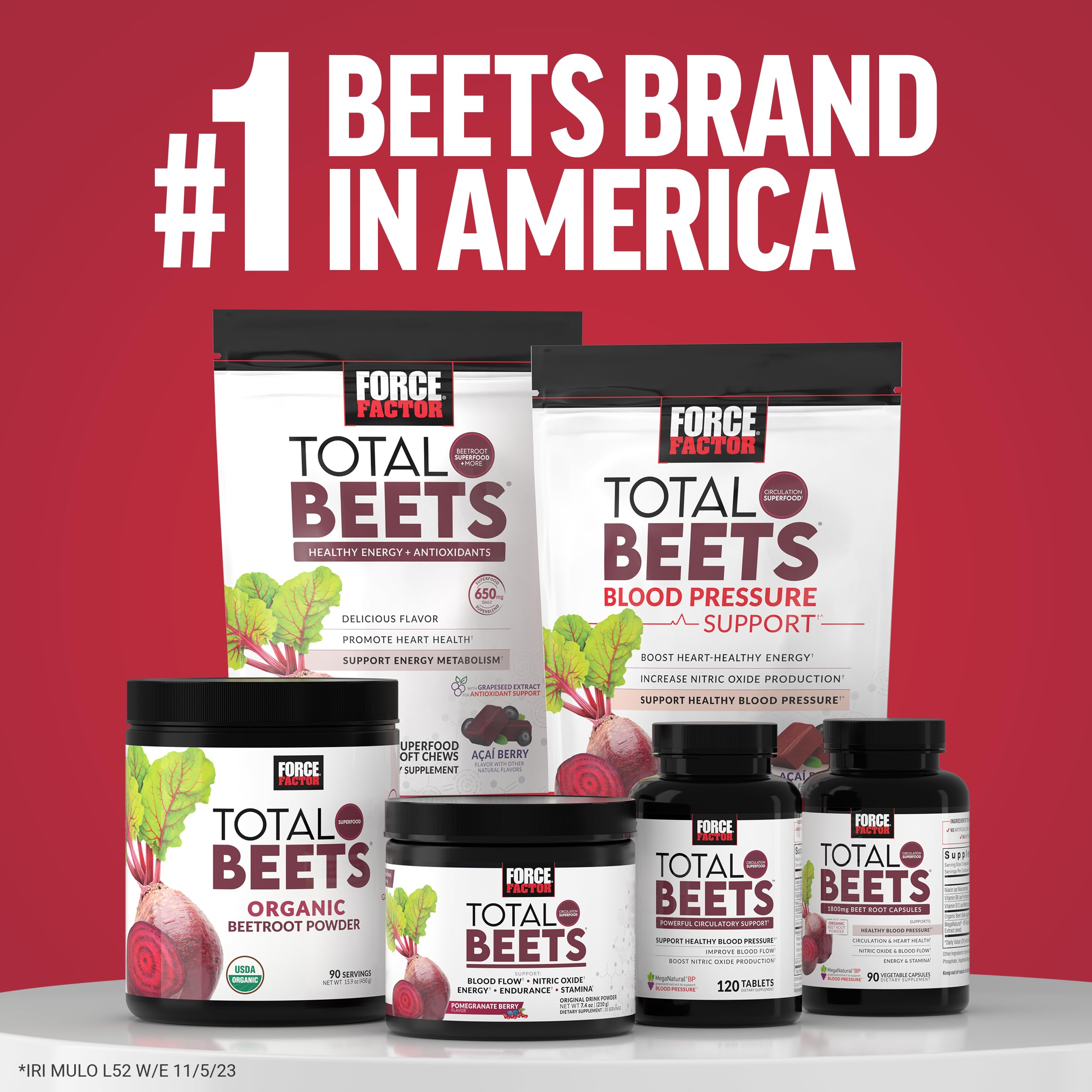 Foto 7 | Suplemento Force Factor Total Beets Blood Pressure 90 Cápsulas - Venta Internacional.