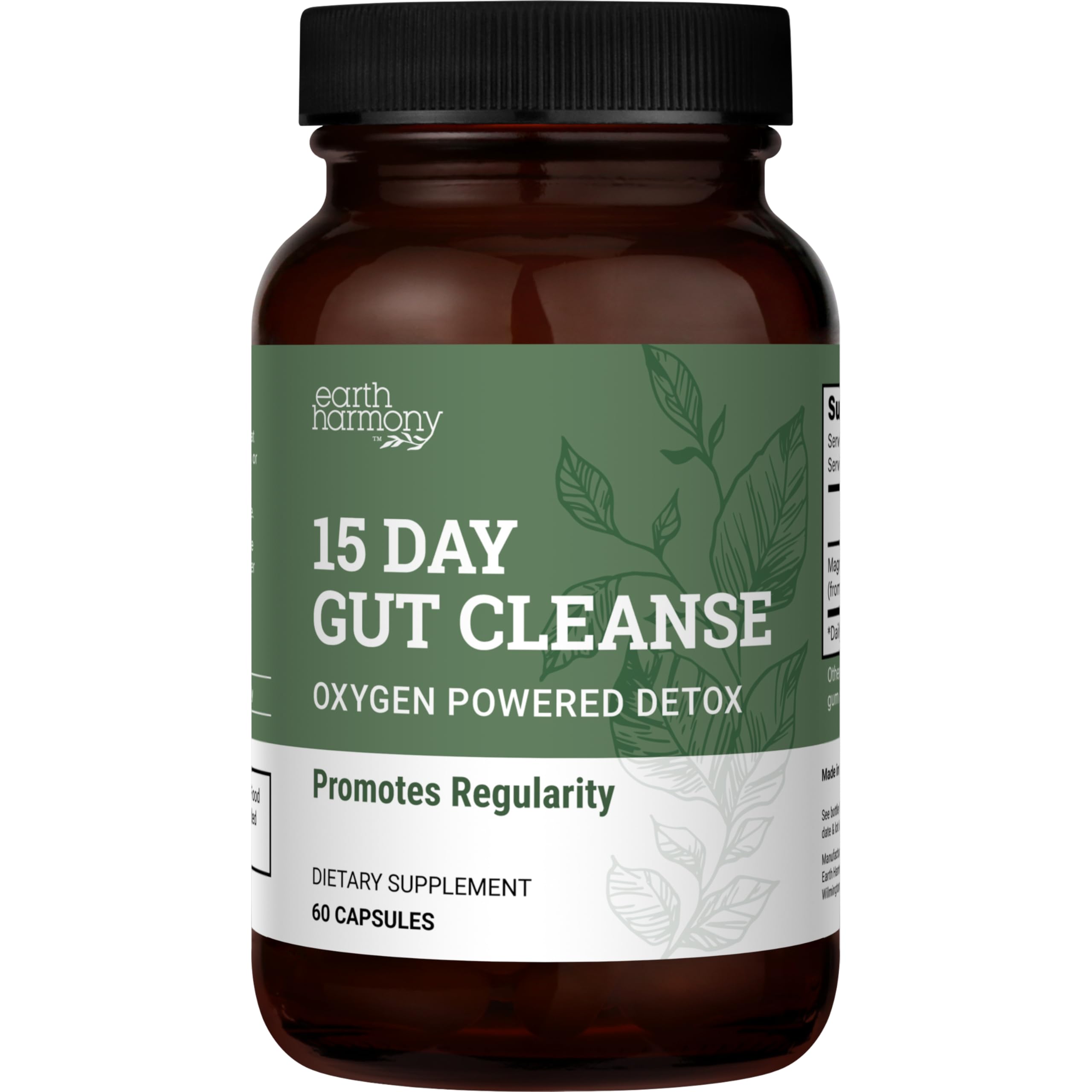 Foto 2 pulgar | Gut Cleanse Detox Earth Harmony Naturals, Vegano, 15 Días, 60 Cápsulas - Venta Internacional.