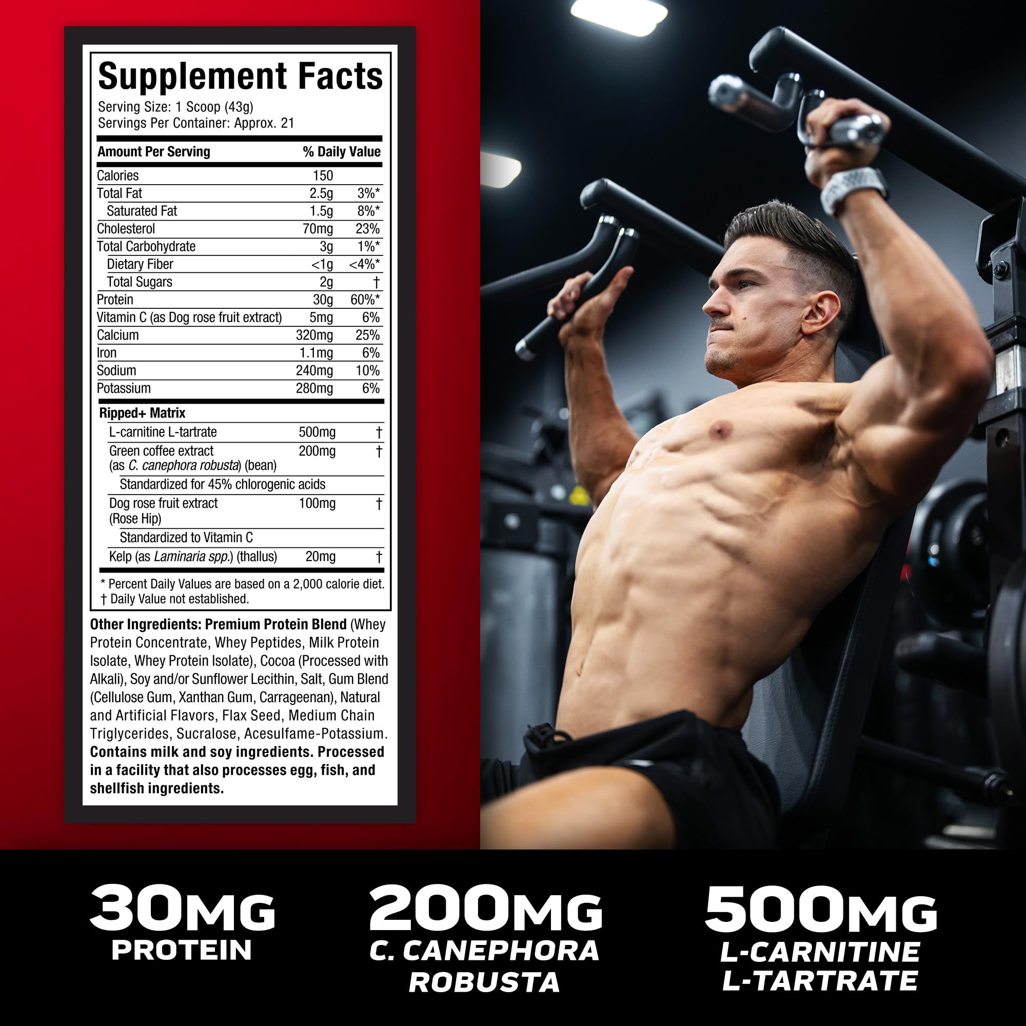 Foto 5 pulgar | Proteína En Polvo Muscletech Nitro-tech Ripped 907g Chocolate - Venta Internacional.