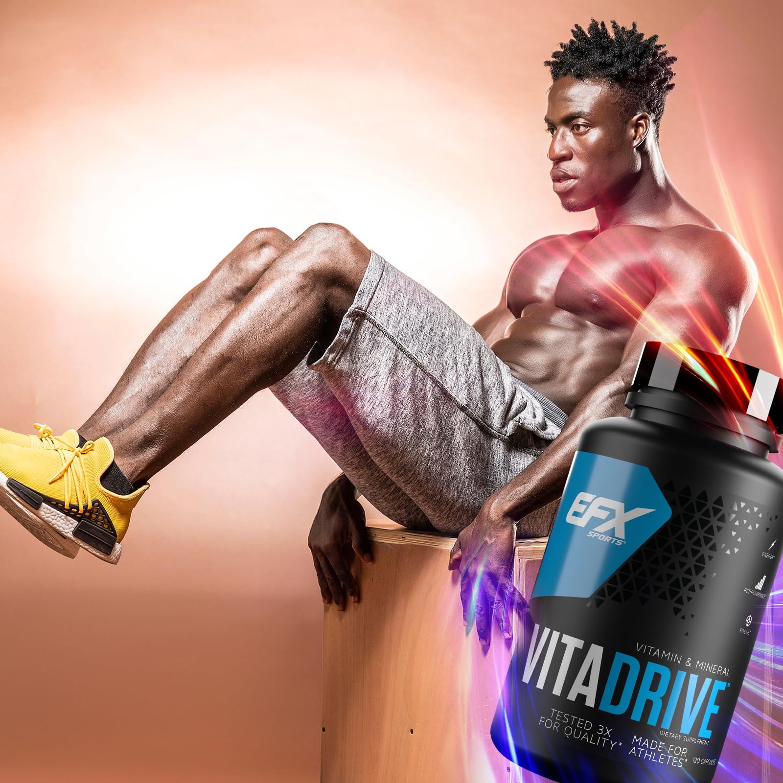 Foto 4 pulgar | Multivitamínico Efx Sports Vita Drive 120 Cápsulas Para Atletas - Venta Internacional.