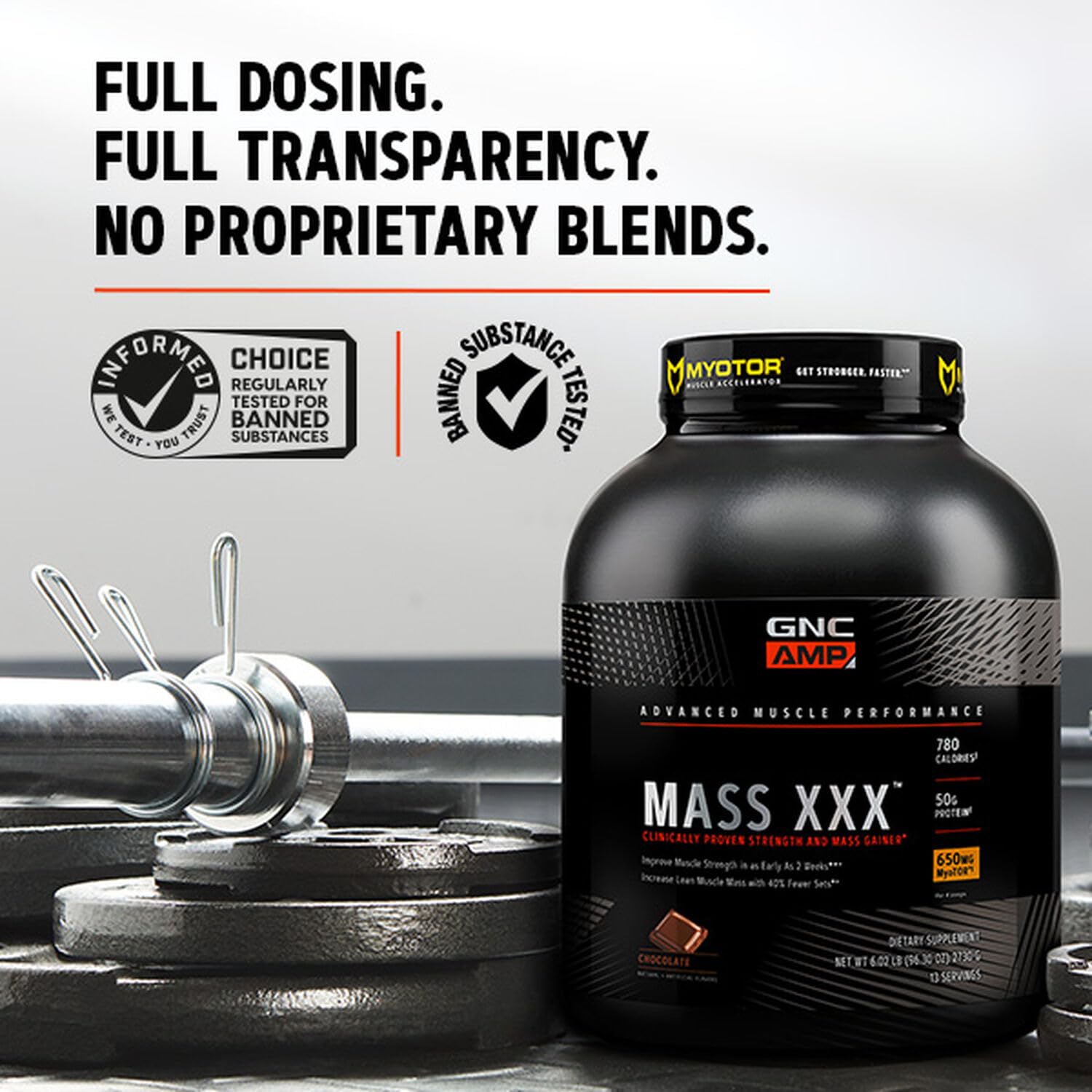 Foto 6 | Proteína En Polvo Gnc Amp Mass Xxx Con Galletas Y Crema Myotor 13s - Venta Internacional.