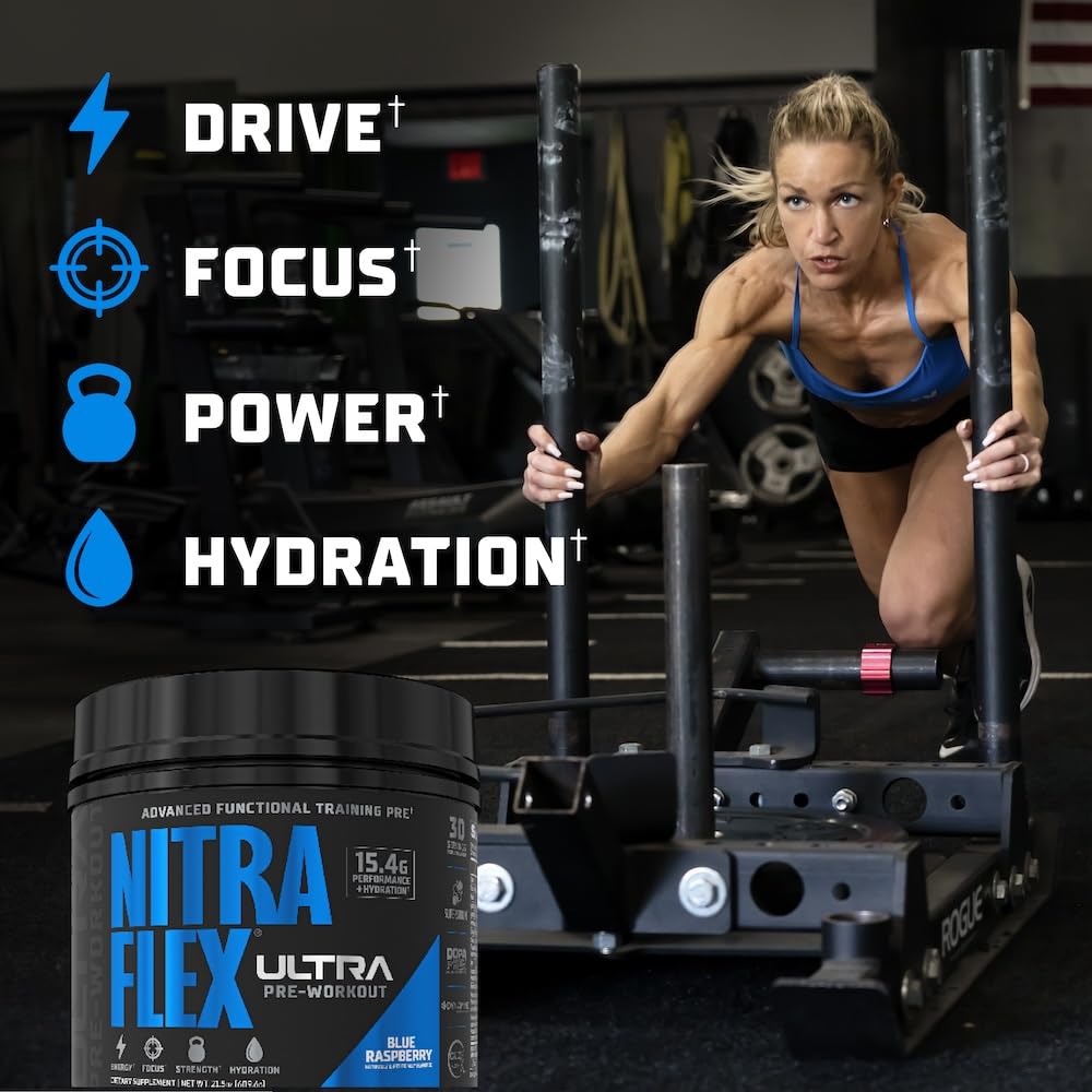 Foto 4 pulgar | Suplemento Previo Al Entrenamiento Gat Sport Nitraflex Ultra Blue Raspberry - Venta Internacional.
