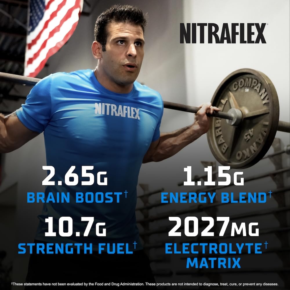 Foto 5 pulgar | Suplemento Previo Al Entrenamiento Gat Sport Nitraflex Ultra Blue Raspberry - Venta Internacional.