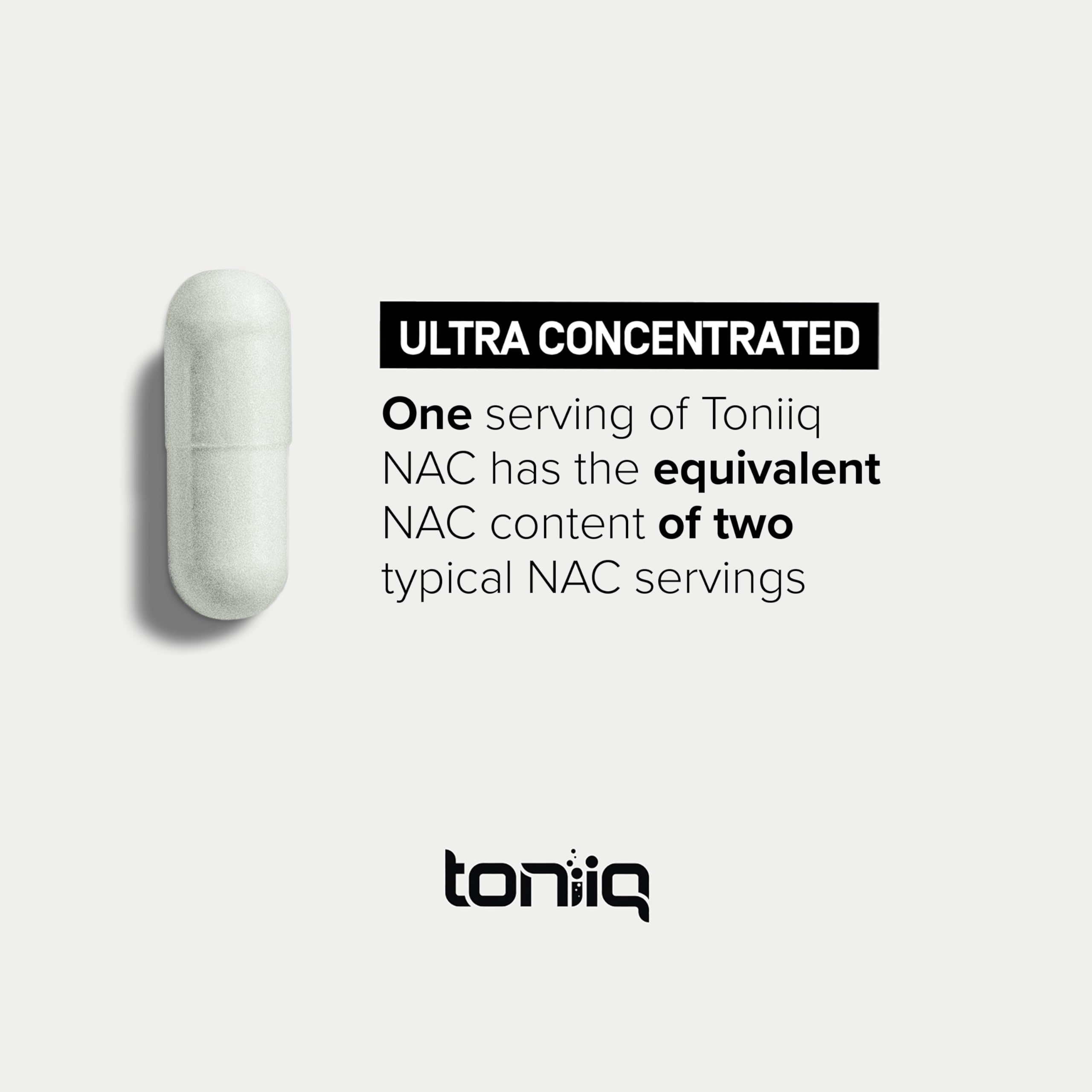 Foto 6 pulgar | Suplemento Toniiq Nac 1300 Mg 120 Cápsulas, Suministro Para 2 Meses - Venta Internacional.