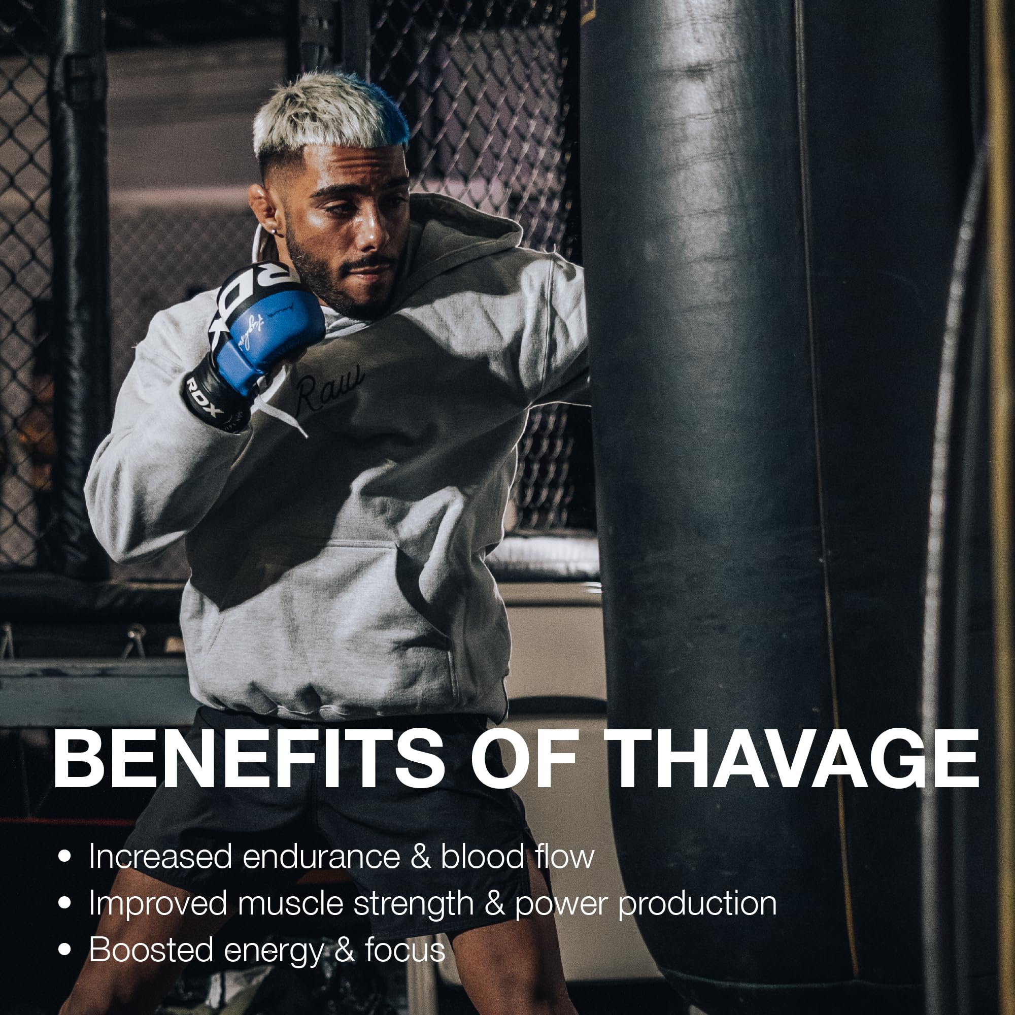 Foto 5 | Preworkout Powder Raw Thavage Cubum, 40 Porciones, 520 G - Venta Internacional.