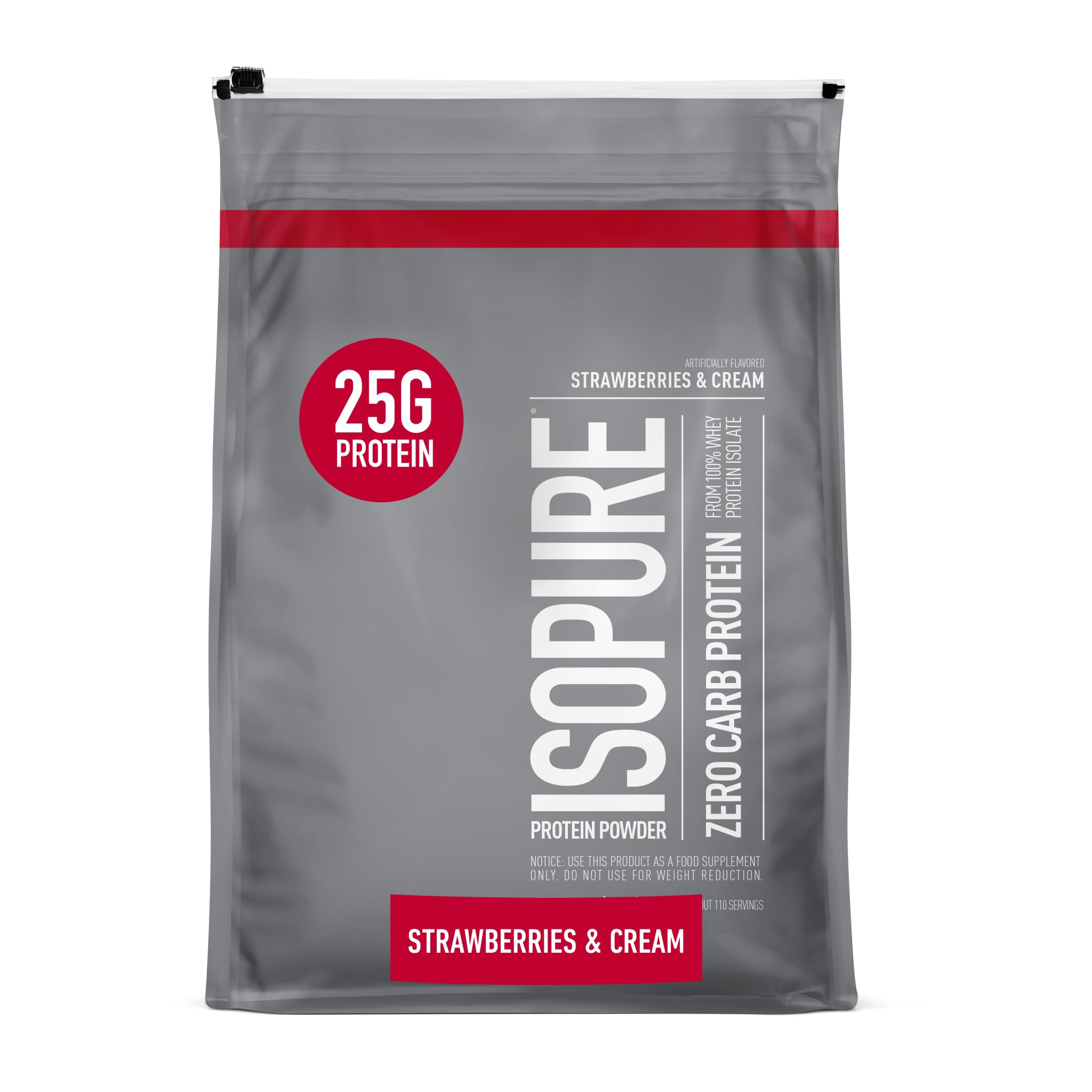 Proteína En Polvo Isopure Zero Carb Whey Isolate, 3,4 Kg, Fresas - Venta Internacional.