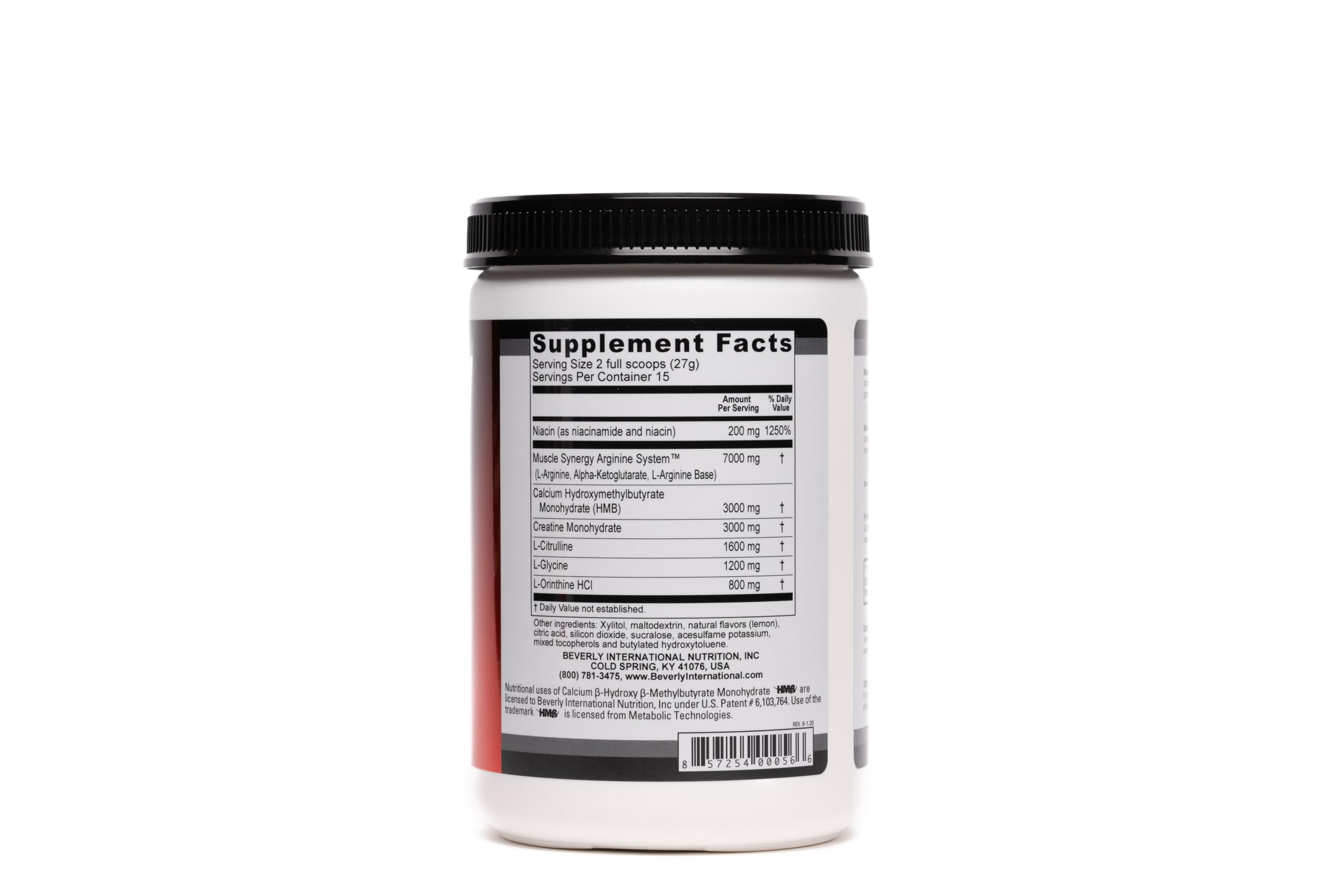 Foto 4 pulgar | Suplemento Beverly International Muscle Synergy 405 G De Limón - Venta Internacional.