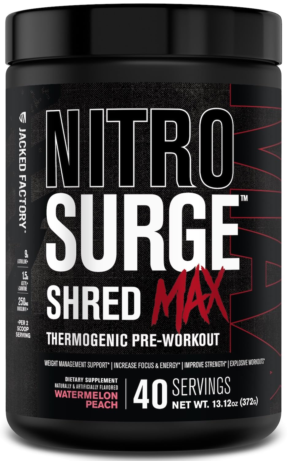 Foto 2 pulgar | Preworkout Jacked Factory Nitrosurge Shred, Máximo 40 Porciones - Venta Internacional.