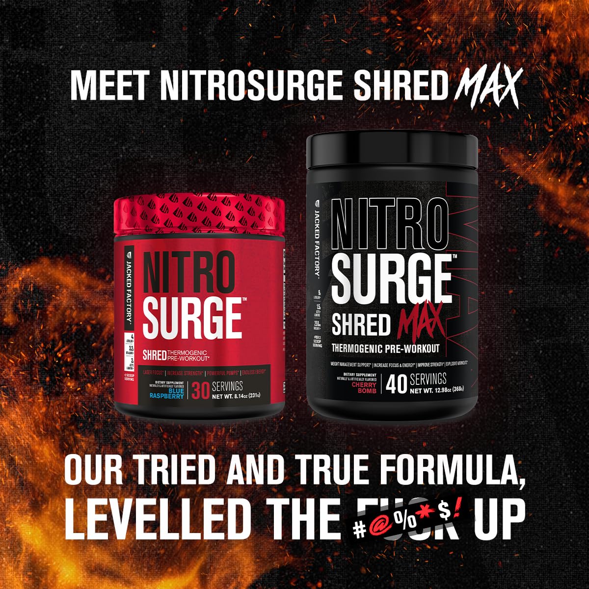 Foto 4 pulgar | Preworkout Jacked Factory Nitrosurge Shred, Máximo 40 Porciones - Venta Internacional.