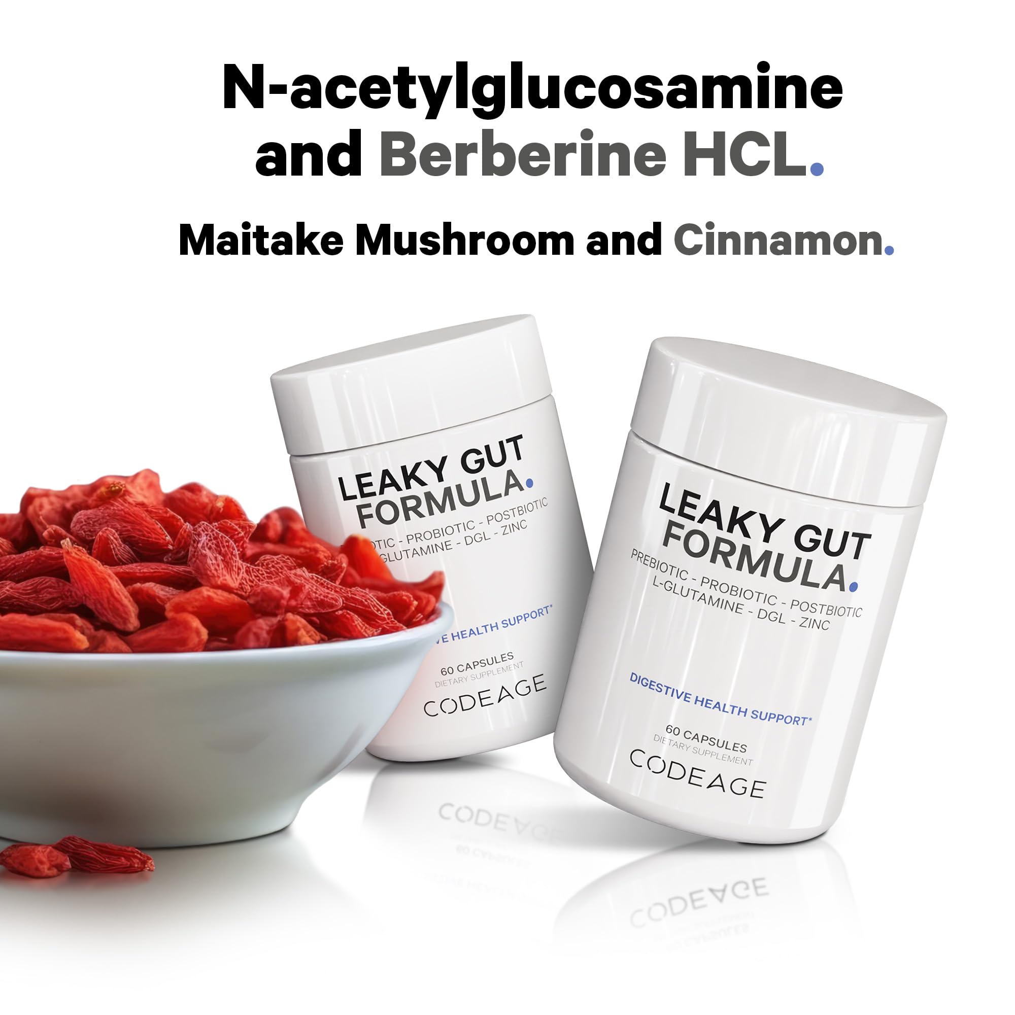 Foto 7 pulgar | Suplemento Codeage Leaky Gut L-glutamina N-acetilglucosamina - Venta Internacional.