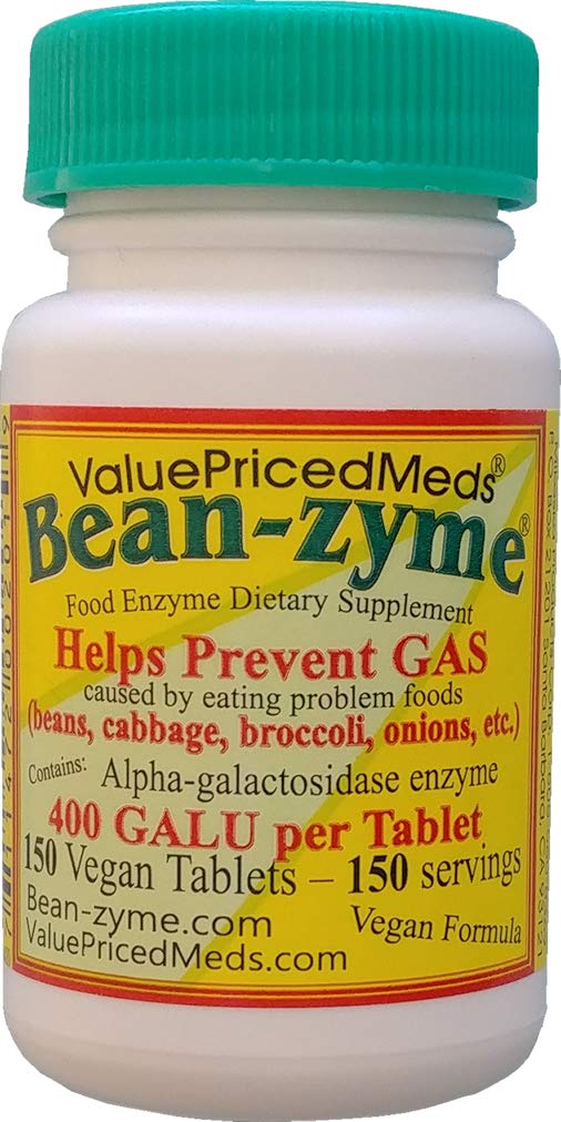Foto 2 pulgar | Suplemento Antigases Valuepricedmeds Bean-zyme 150 Comprimidos - Venta Internacional.