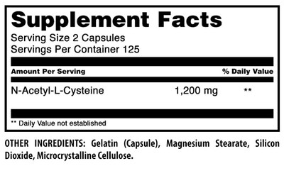 Foto 4 | Suplemento Amazing Formulas Nac (n-acetil-l-cisteína) 600 Mg - Venta Internacional.