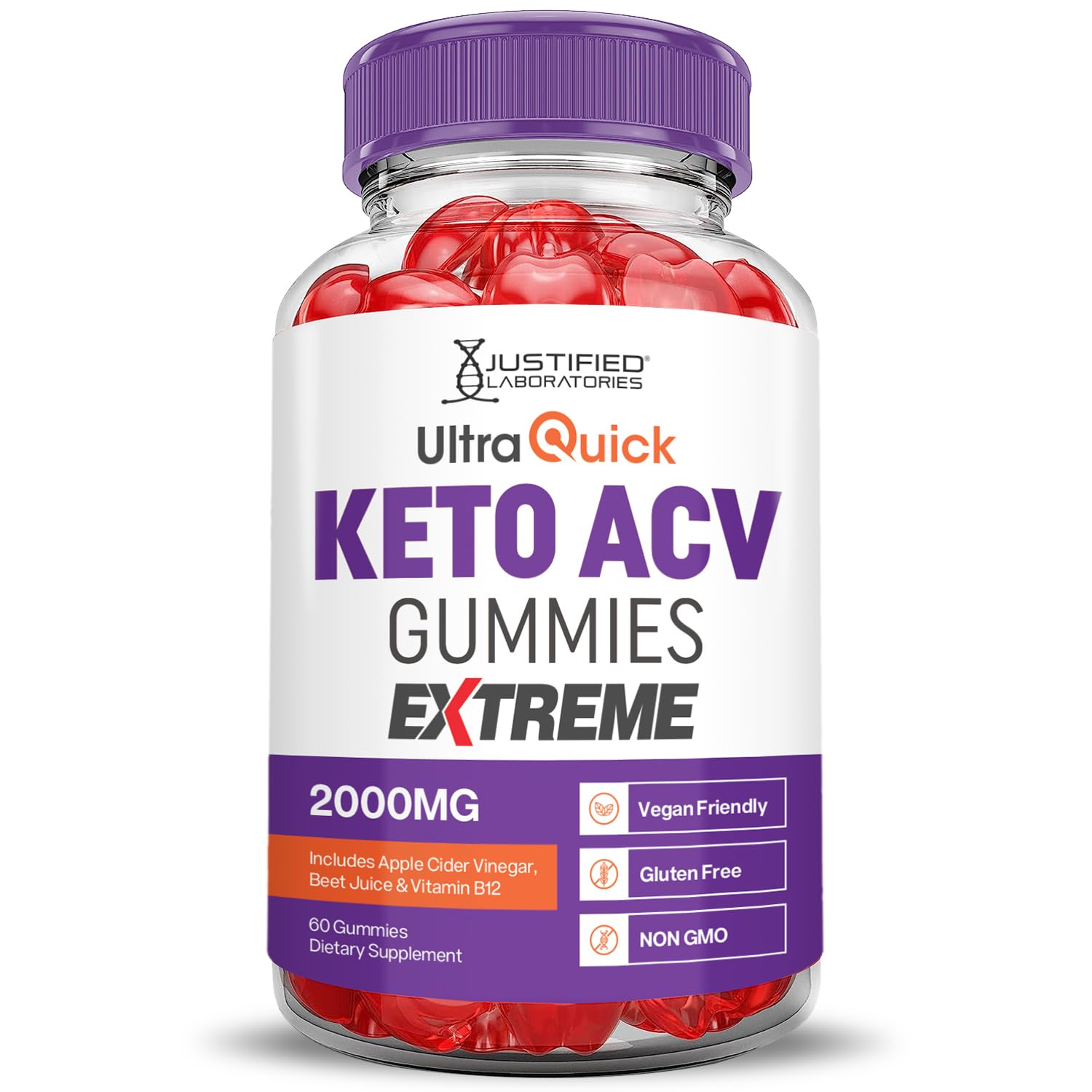 Foto 5 pulgar | Gomitas Ultra Quick Keto Acv Extreme 2000 Mg Veganas (paquete De 5) - Venta Internacional.