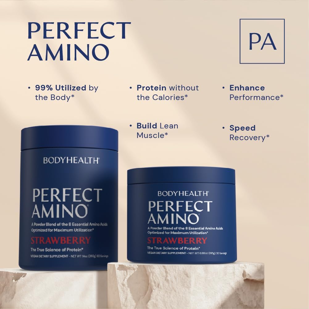 Foto 3 | Suplemento Bodyhealth Perfectamino En Polvo, Fresa, 60 Porciones - Venta Internacional.