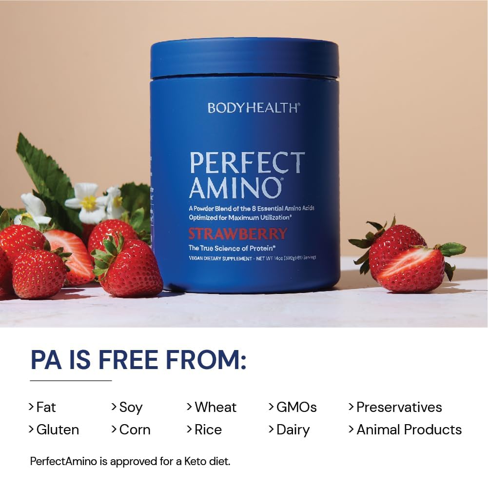 Foto 6 | Suplemento Bodyhealth Perfectamino En Polvo, Fresa, 60 Porciones - Venta Internacional.