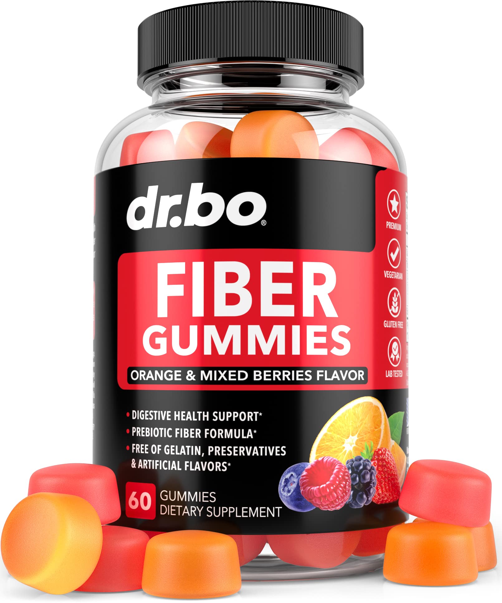 Foto 1 | Gomitas De Fibra Dr. Bo Para Adultos Y Niños, 60 Gomitas - Venta Internacional.