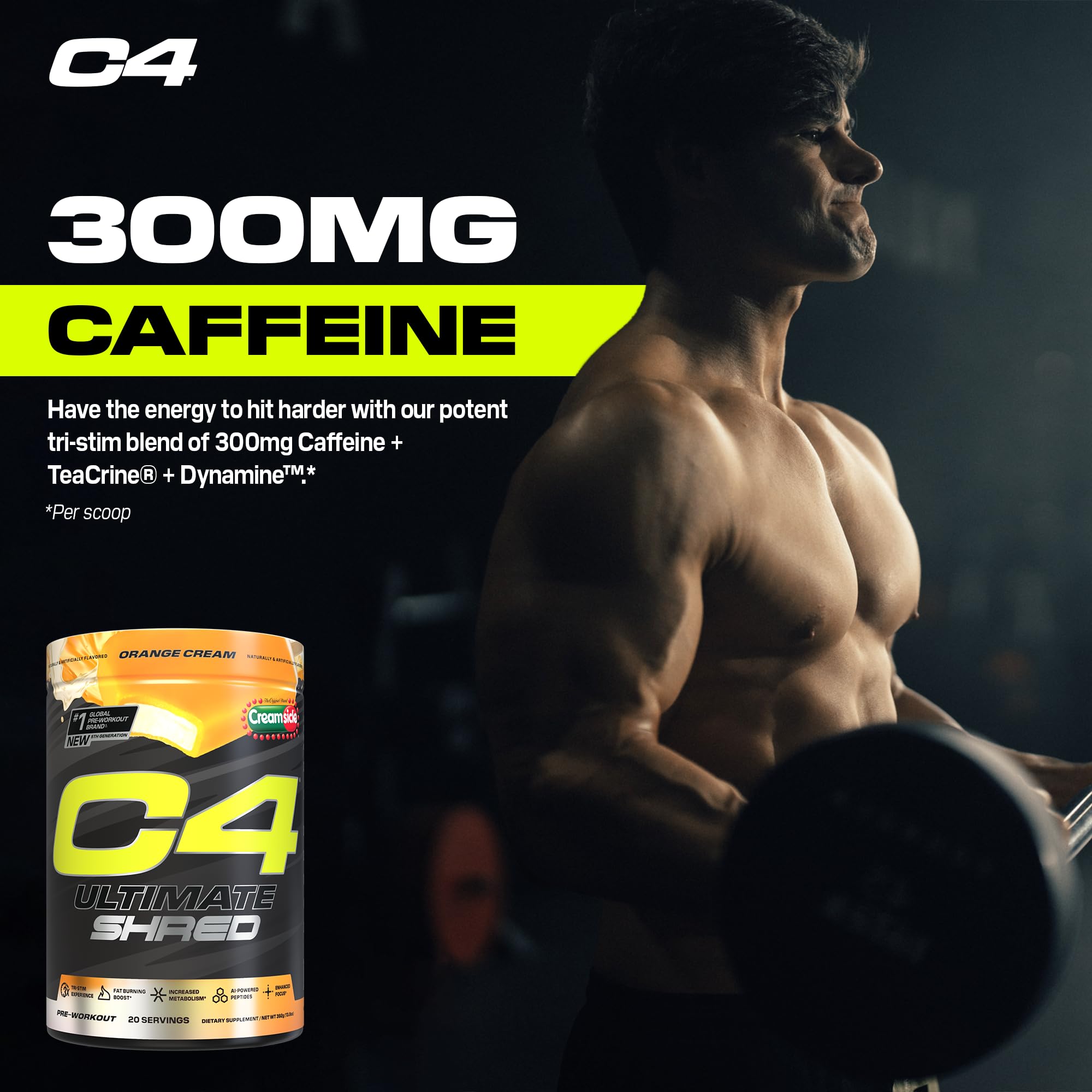 Foto 5 | Polvo Para Antes Del Entrenamiento Cellucor C4 Ultimate Shred Orange, 20 Porciones - Venta Internacional.