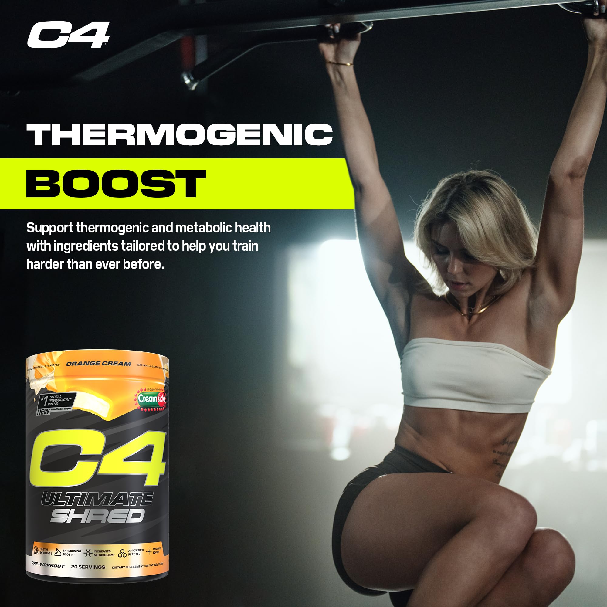 Foto 7 pulgar | Polvo Para Antes Del Entrenamiento Cellucor C4 Ultimate Shred Orange, 20 Porciones - Venta Internacional.
