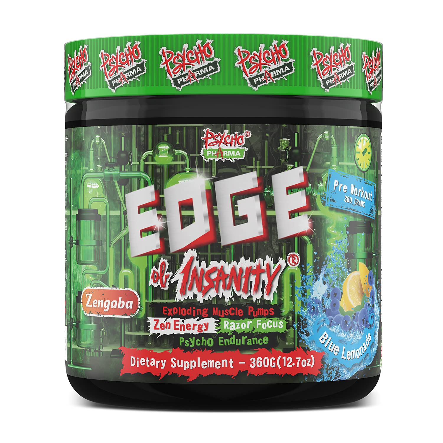 Foto 2 pulgar | Polvo Preentrenamiento Psycho Pharma Edge Of Insanity 225 G - Venta Internacional.
