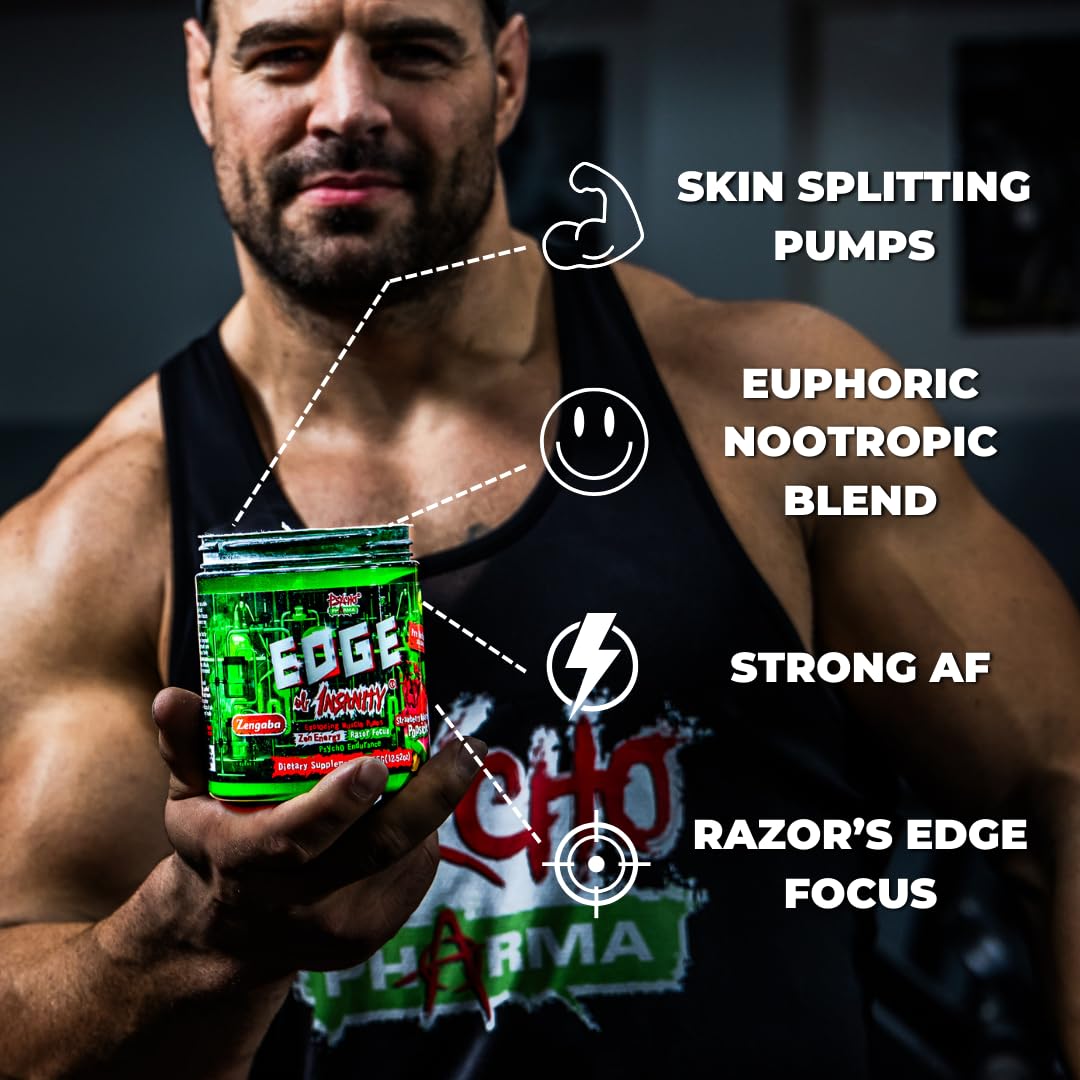 Foto 4 pulgar | Polvo Preentrenamiento Psycho Pharma Edge Of Insanity 225 G - Venta Internacional.