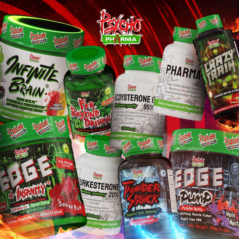 Foto 6 pulgar | Polvo Preentrenamiento Psycho Pharma Edge Of Insanity 225 G - Venta Internacional.