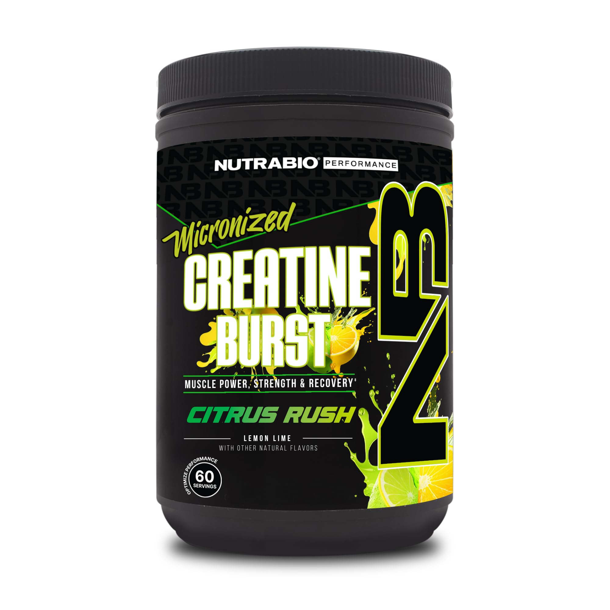 Foto 2 pulgar | Suplemento Nutrabio Creatine Burst Micronizado, 300 G, Cítricos - Venta Internacional.