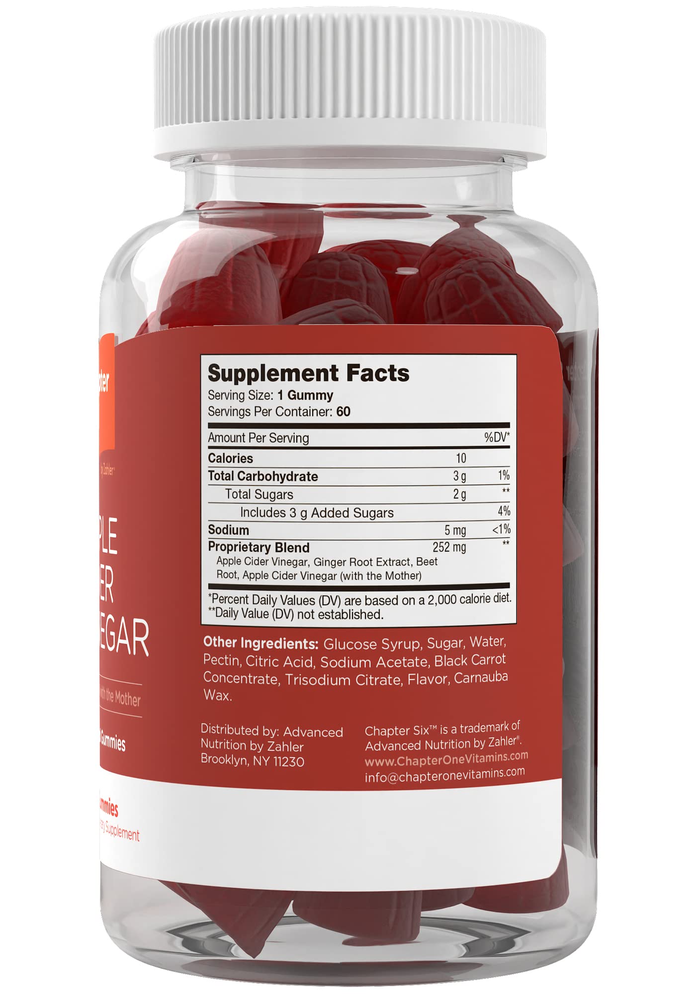 Foto 3 pulgar | Gomitas De Vinagre De Sidra De Manzana Supplement Zahler, 60 Ml, Para Adultos - Venta Internacional.